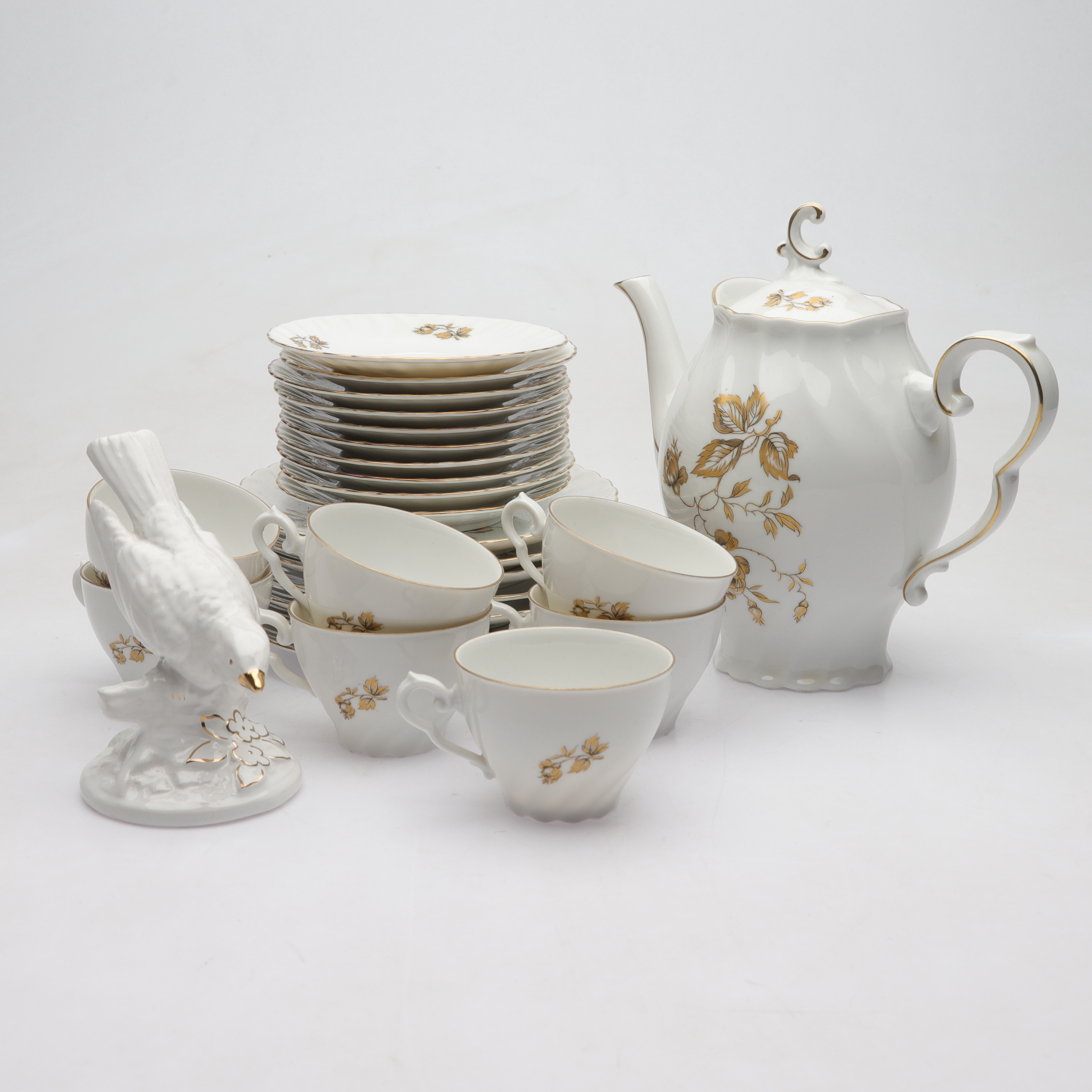 KAFFESERVIS, ca 25 delar, porslin, Rheinpfalz hartporzellan, Tyskland, 1900-tal.