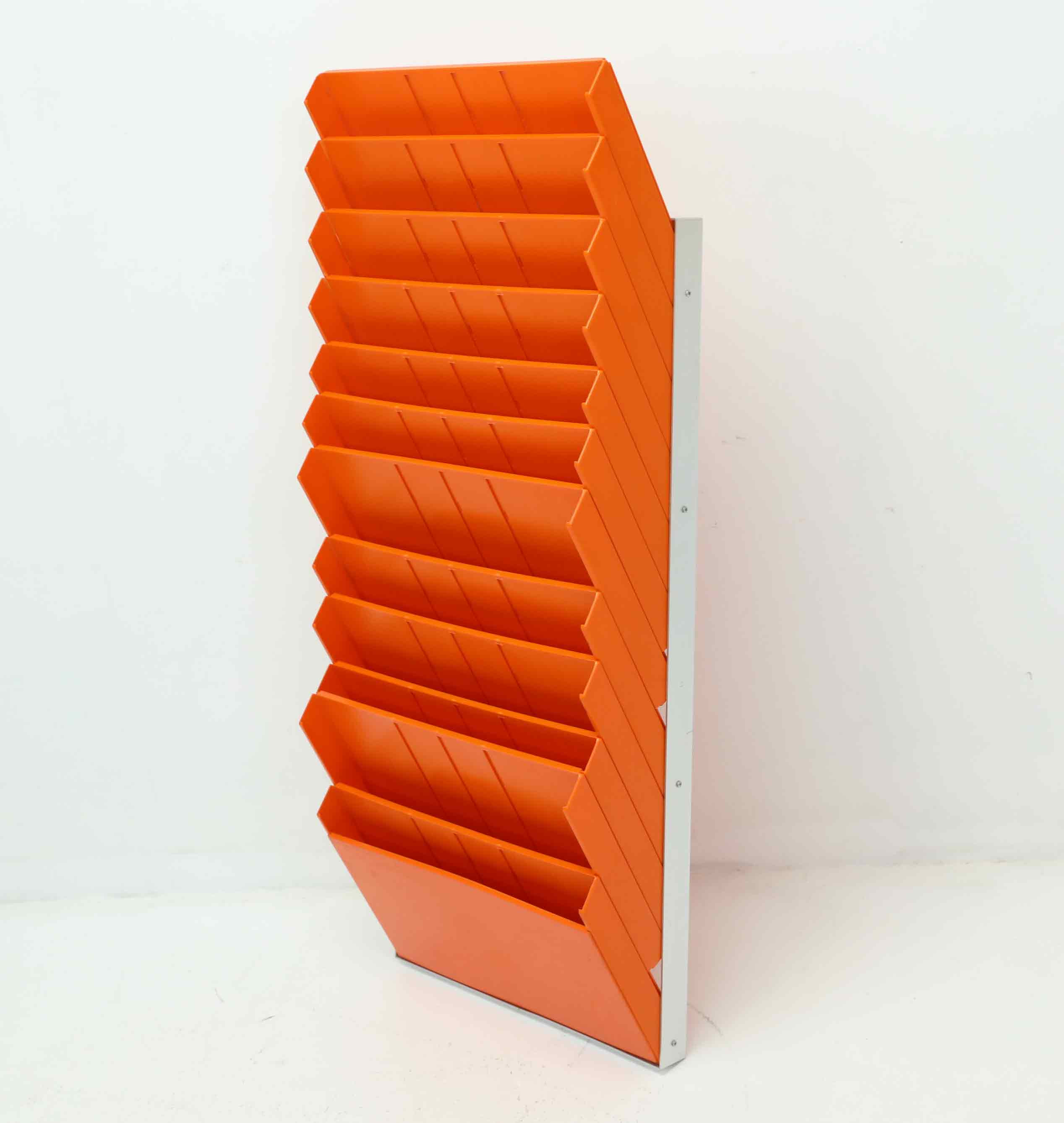 DOKUMENTHÅLLARE, Gustavsberg, plast, orange, 1960/70-tal.