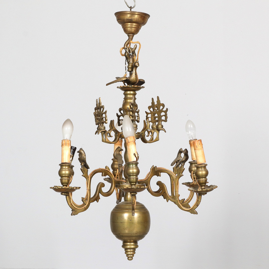 LJUSKRONA/MALMKRONA, metall, barockstil, 1900-tal.