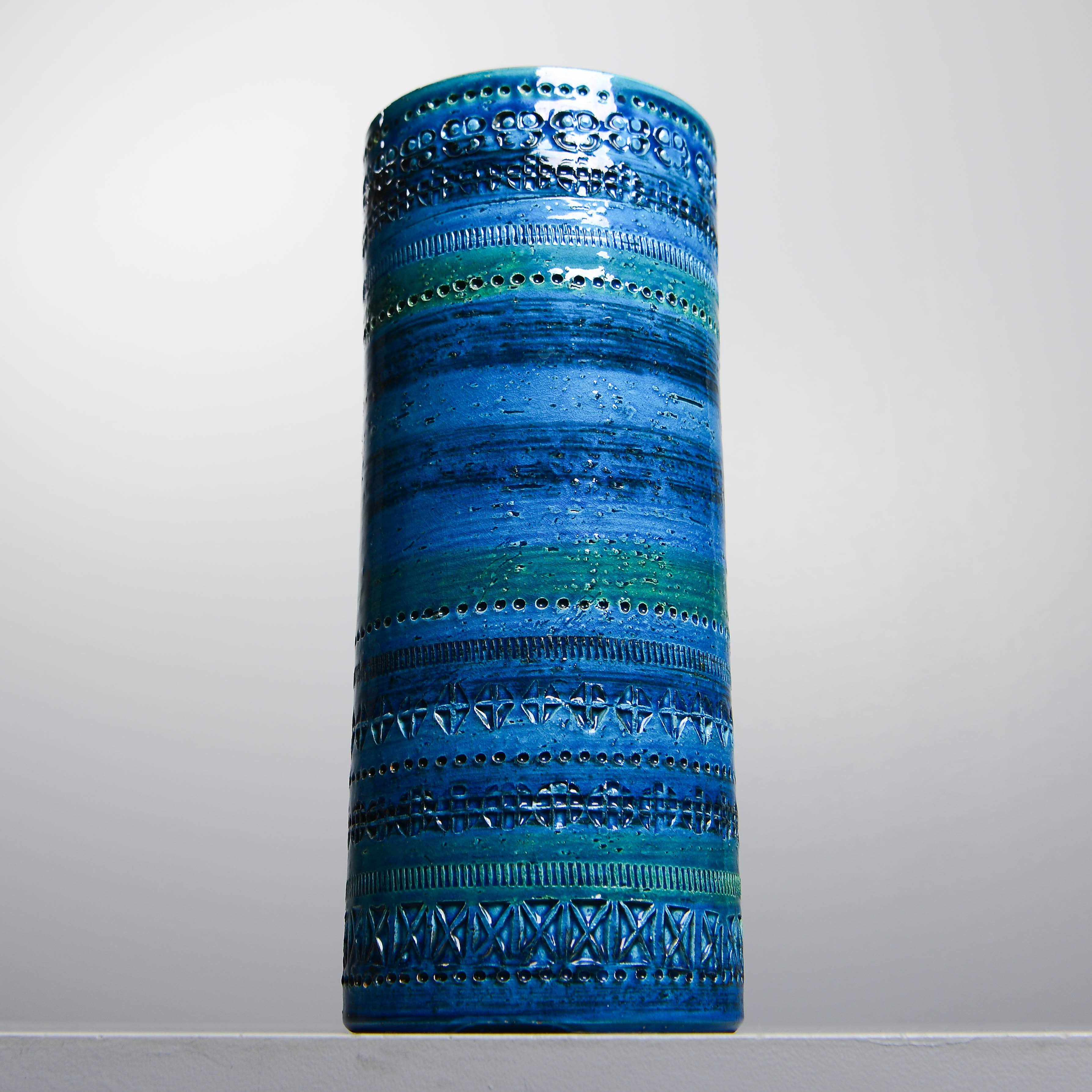 ALDO LONDI. Vas, "Rimini blue", keramik, Bitossi, Italien.