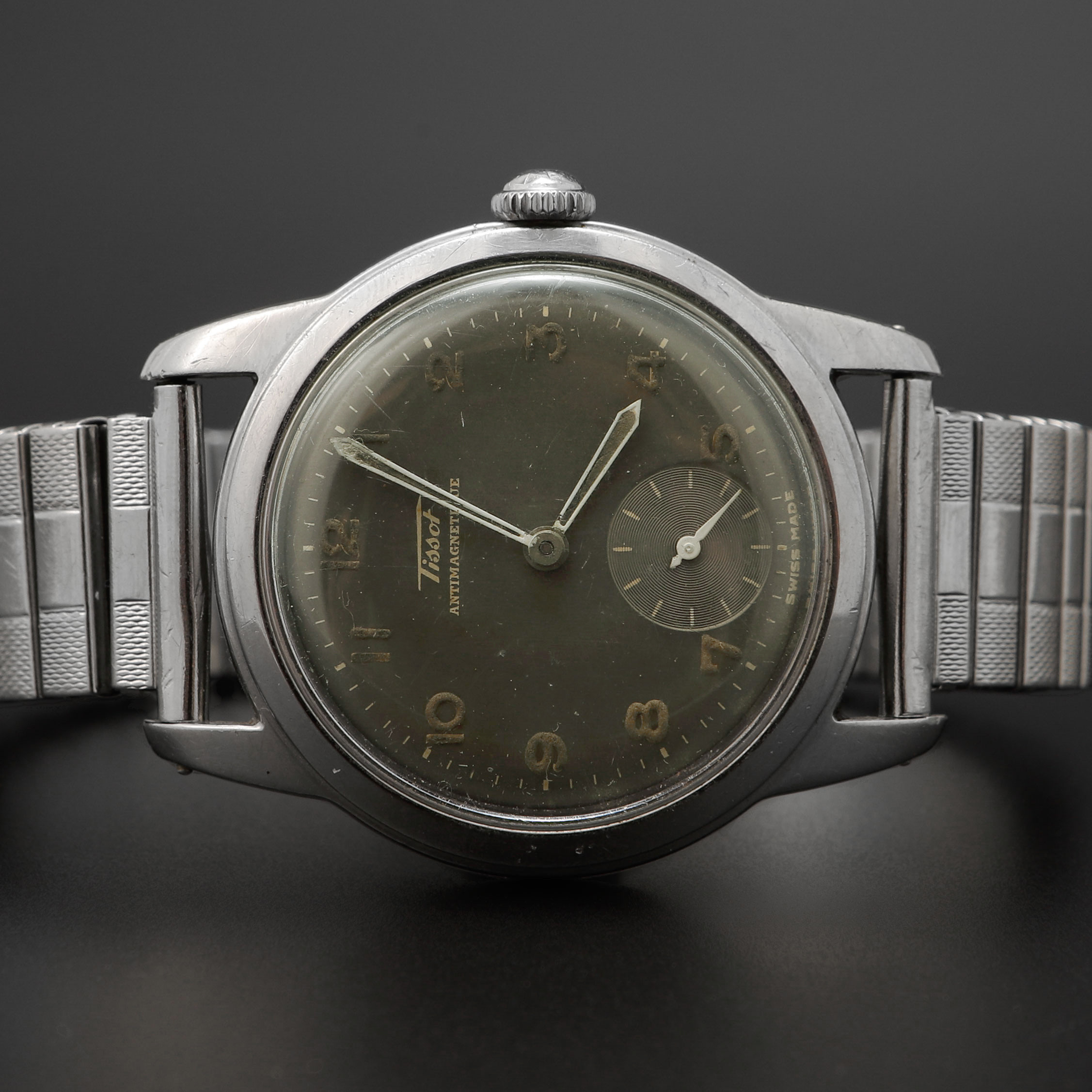 ARMBANDSUR, Tissot, stål, manuell, ca 1954.