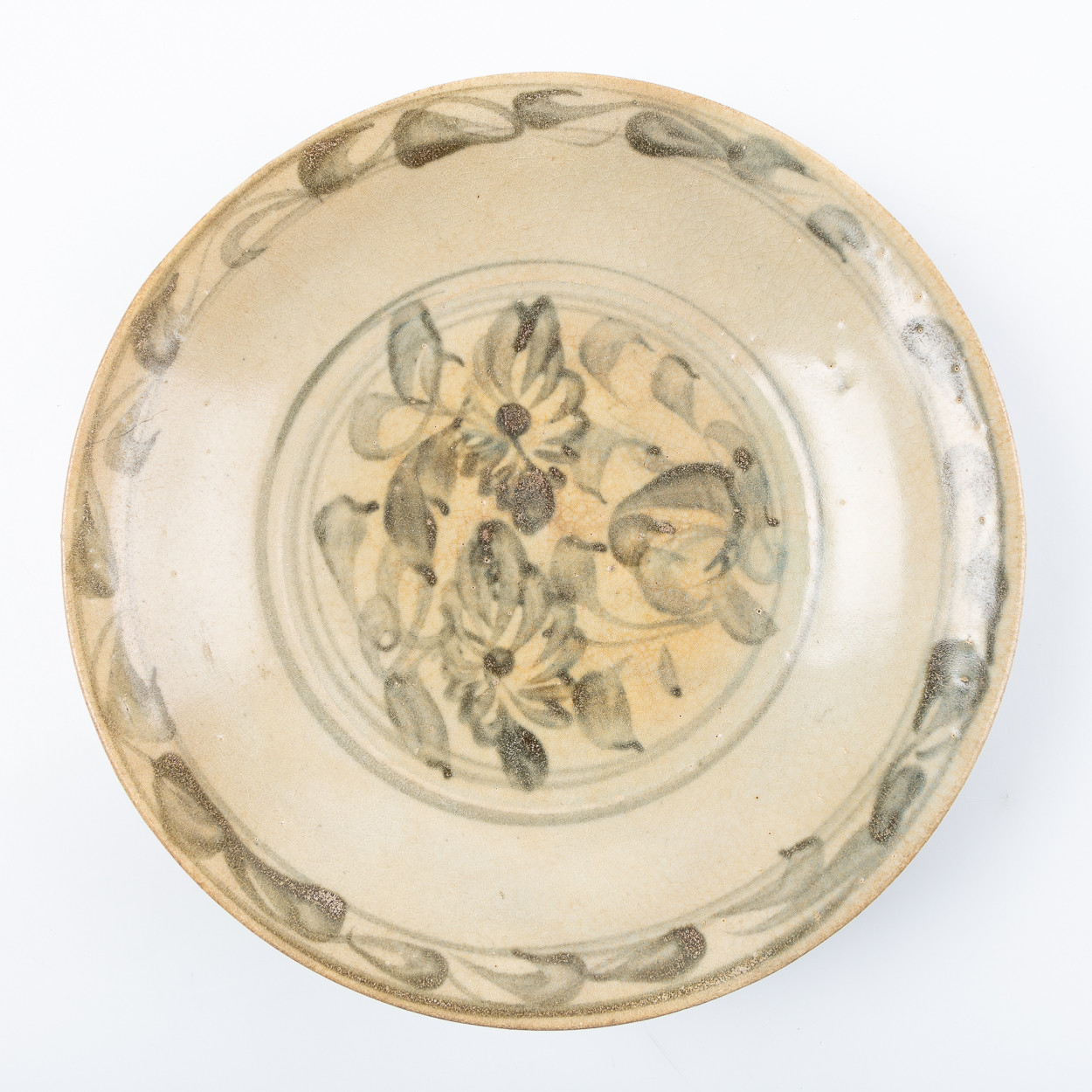 Skålfat, Ming Zhangzhou, även kallat Swatow, Kina.