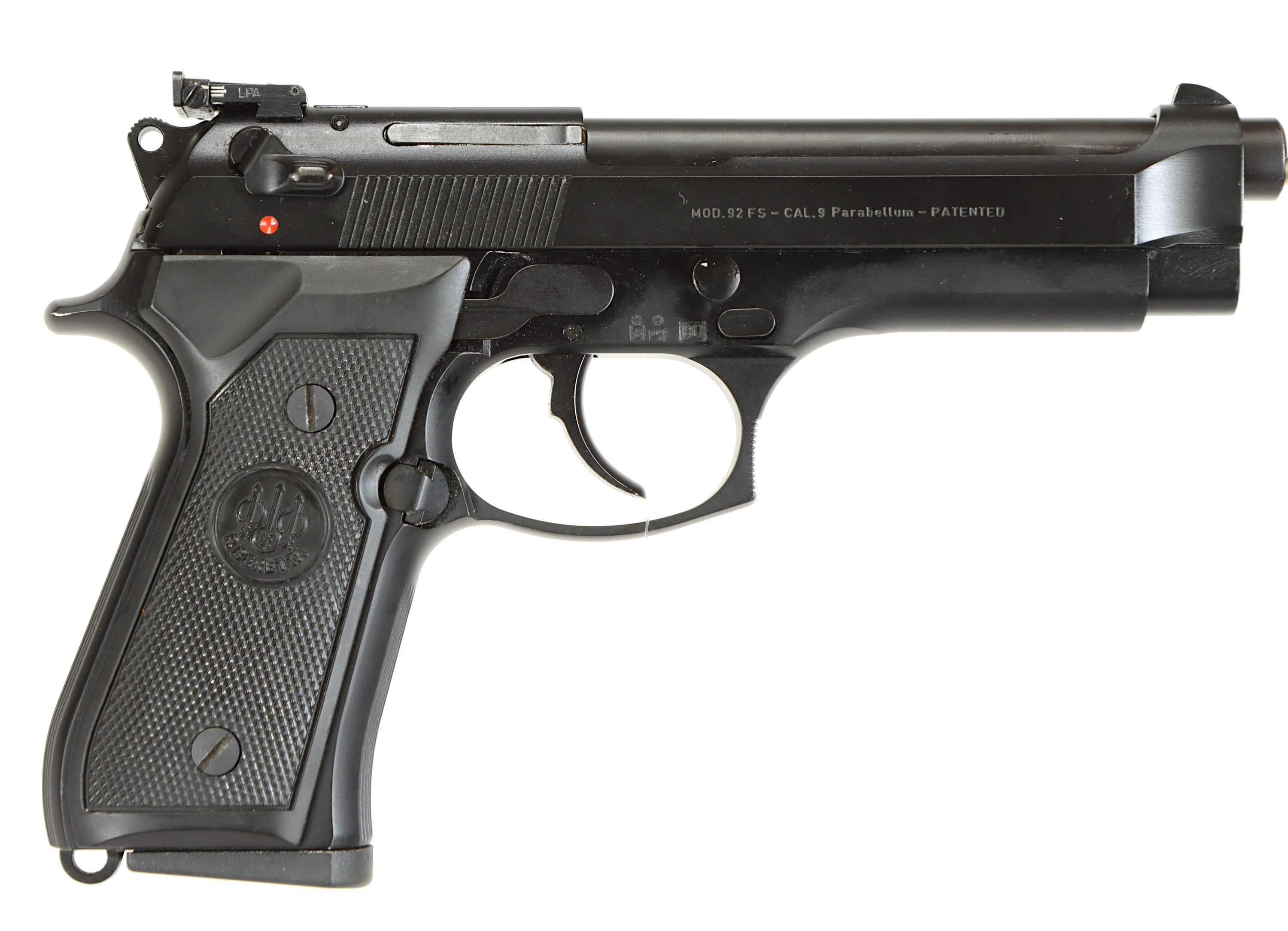 PISTOL, fabrikat Beretta, modell 92FS, kaliber 9x19, tillv.nr F53024Z.