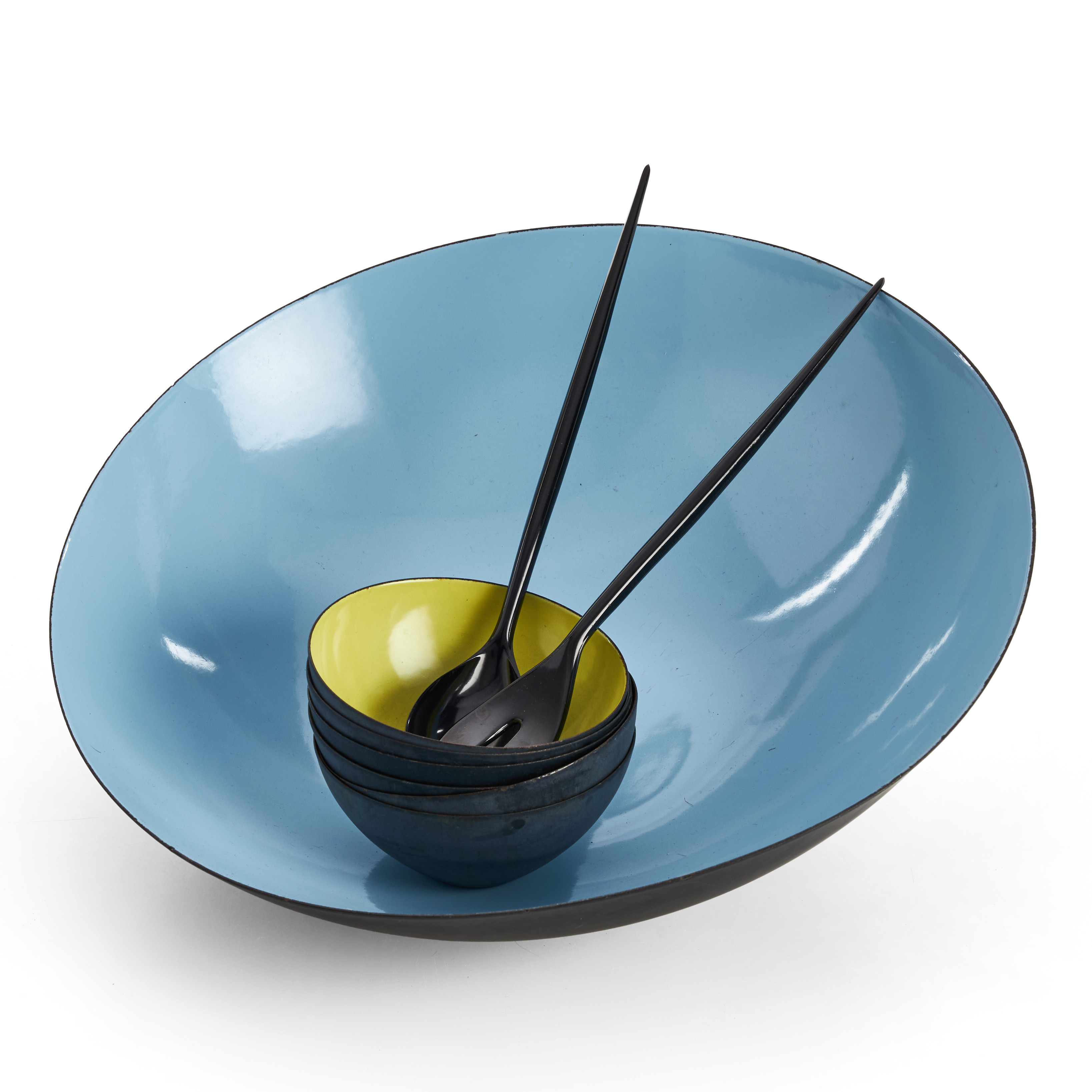 FRUKTSKÅL/SALLADSSKÅL, DESSERTSKÅLAR, 6 st, "Krenit", Herbert Krenchel, Torben Ørskov, Danmark, 1950-tal.