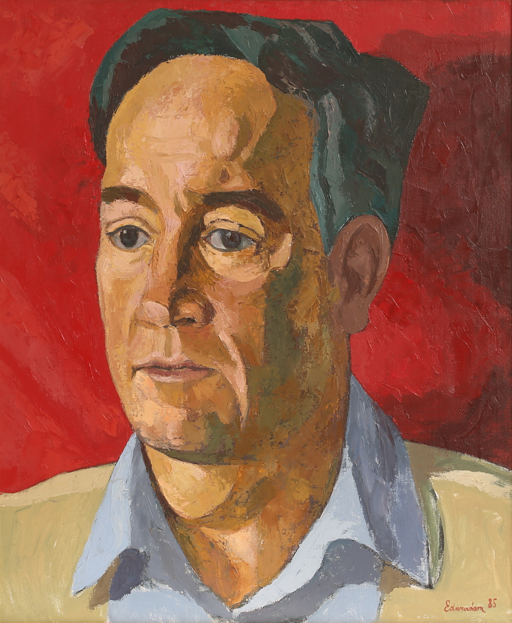 CHRISTER EDWARDSON SCHMITERLÖW. Olja på duk, signerad.