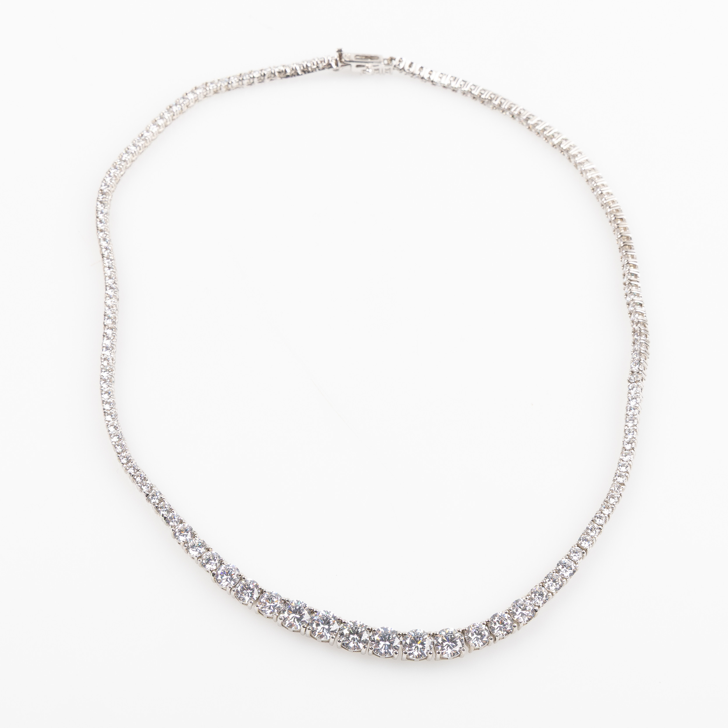 COLLIER, sterlingsilver, pastestenar.