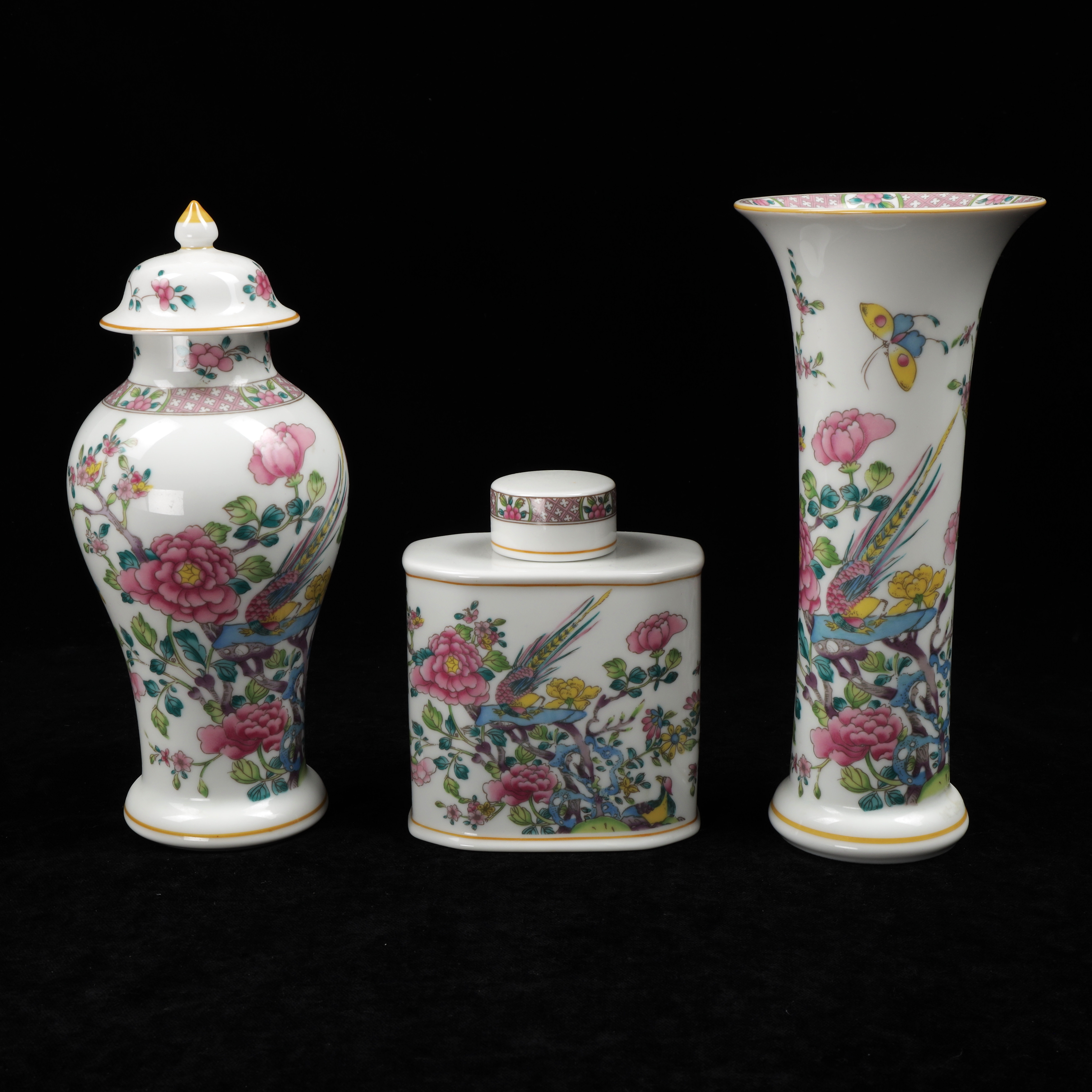 VAS, LOCKURNA, PLUNTA, porslin, Classic Rose, 1900-talets andra hälft.