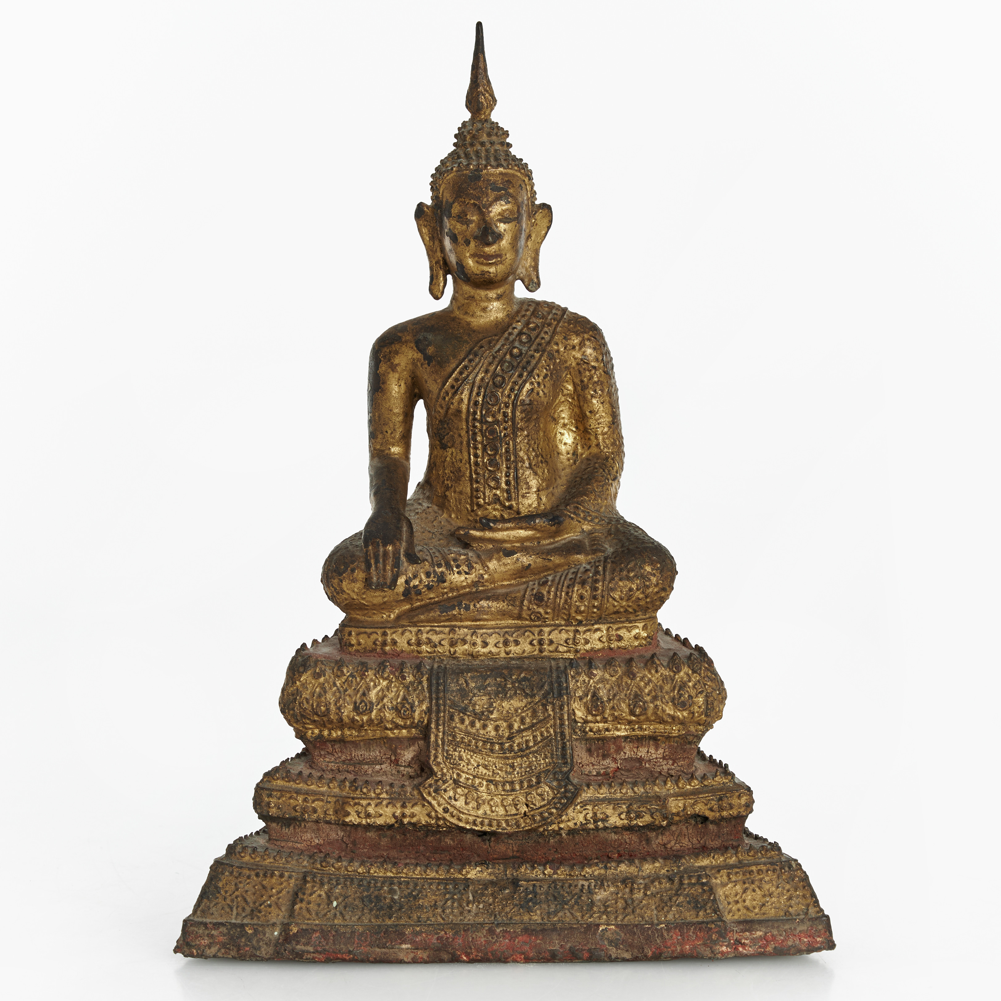 BUDDHA, Siam/Thailand, troligen Rattanakosin (1782-1851), kopparlegering.