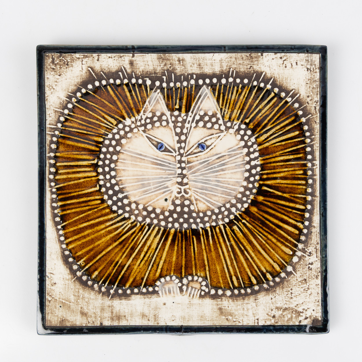 LISA LARSON. Väggrelief "Katt", ur serien Unik, Gustavsberg, stengods.