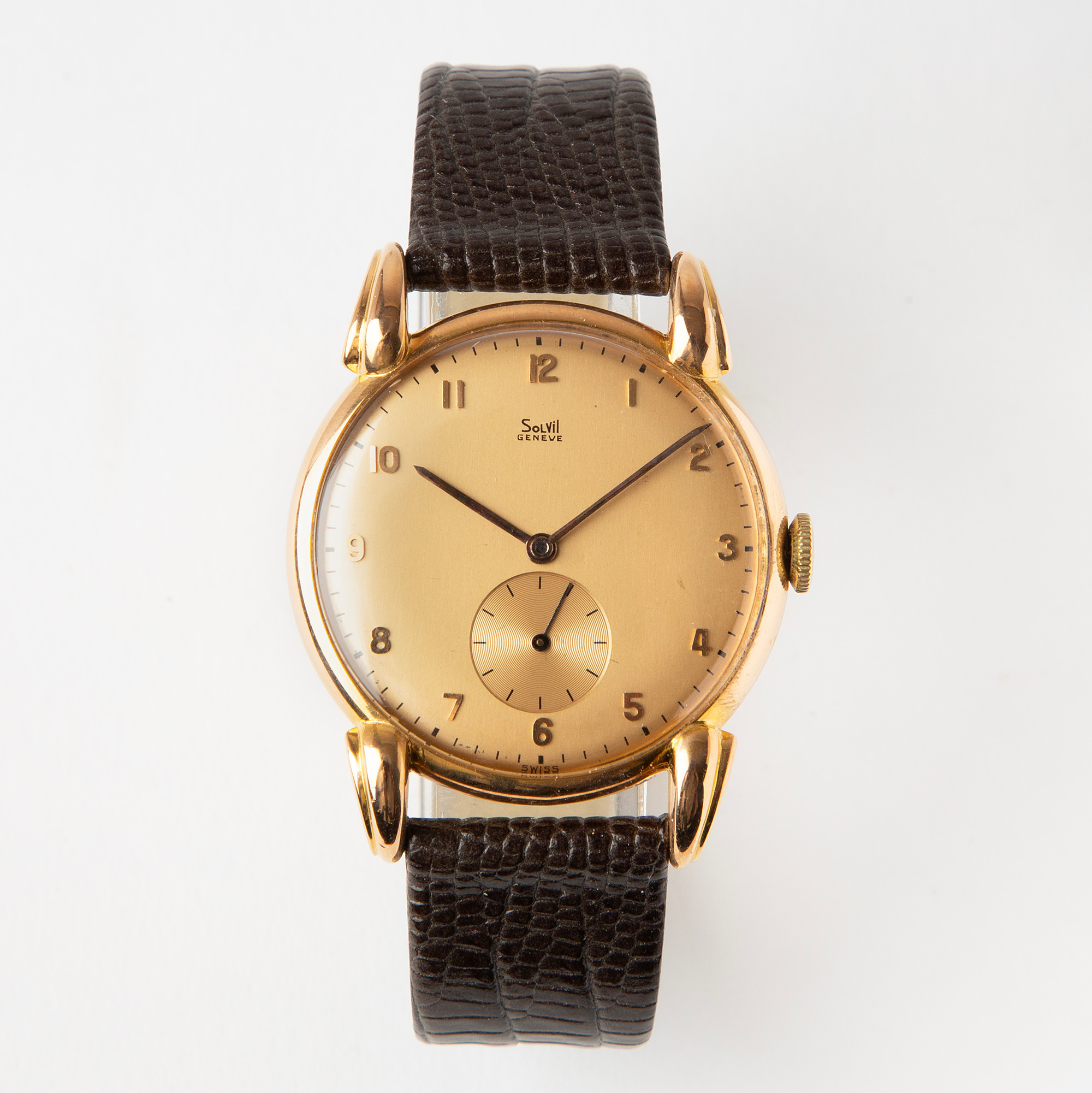 SOLVIL, armbandsur, 34 mm , 18K guld, ca 1945.