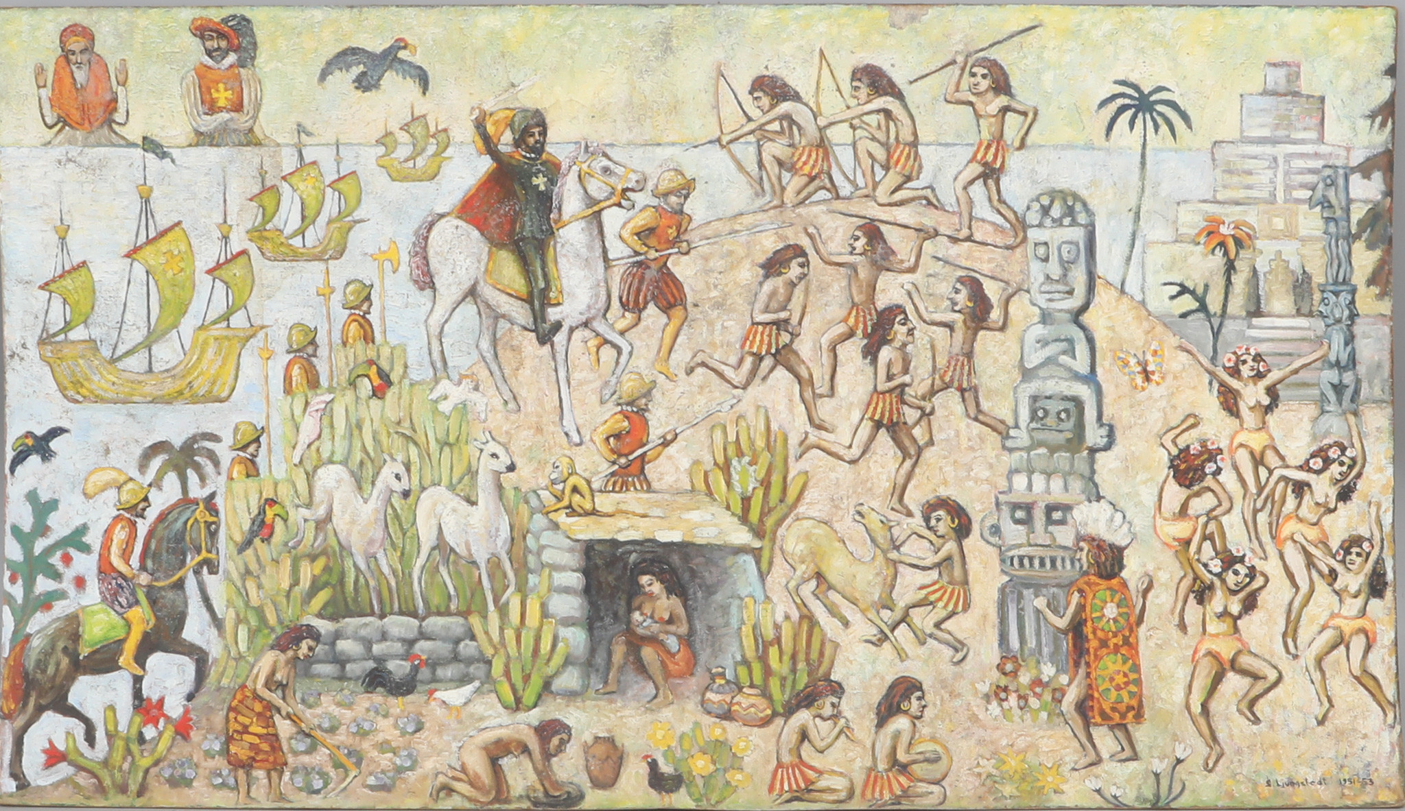 SUNE LJUNGSTEDT. Oljemålning på masonitpannå.