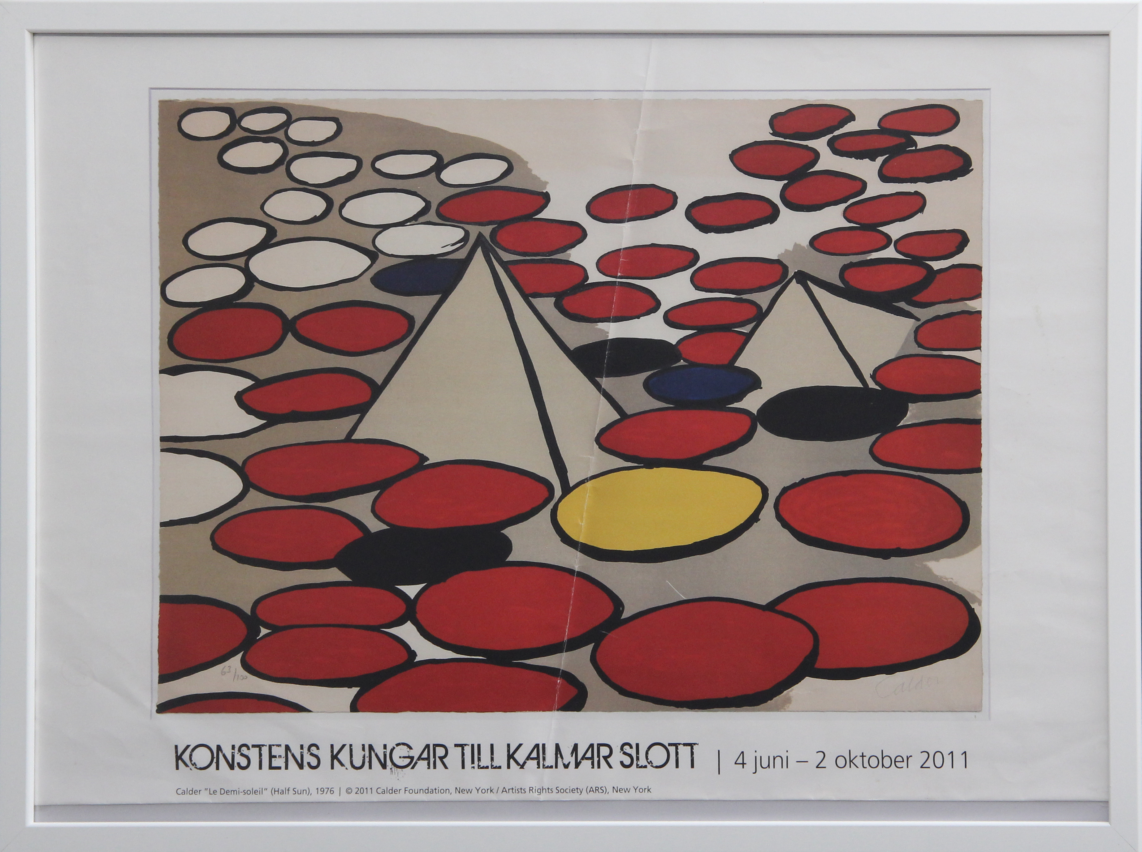 AFFISCH, Alexander Calder, Konstens kungar till Kalmar Slott, tryckt signatur, 2011.