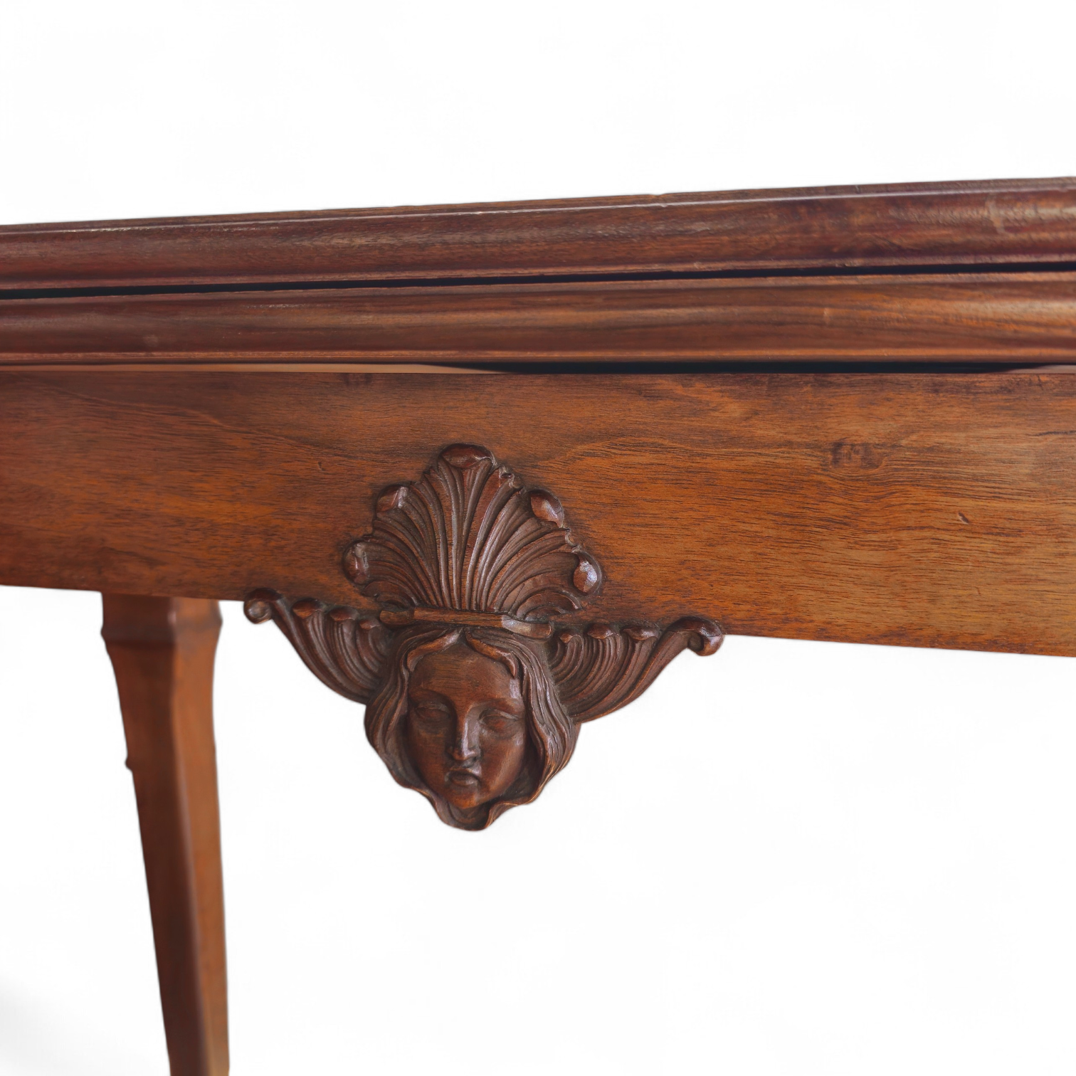 Images for 4895524. Carved wooden game table with cabriolé legs with ...