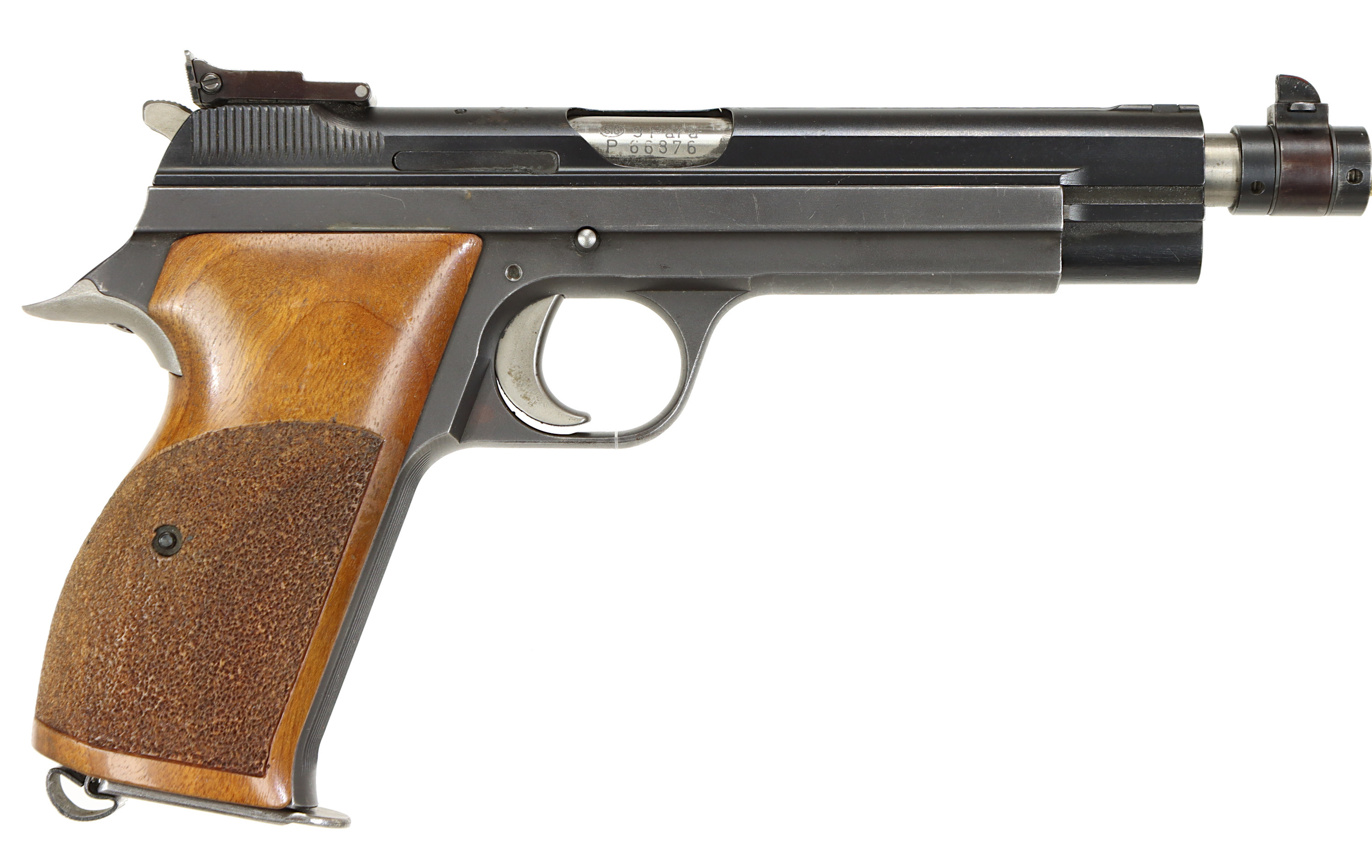 PISTOL, fabrikat SIG, modell P210-5 Long-Sport, kaliber 9x19, tillv.nr P66876, se-nr SE0112466.