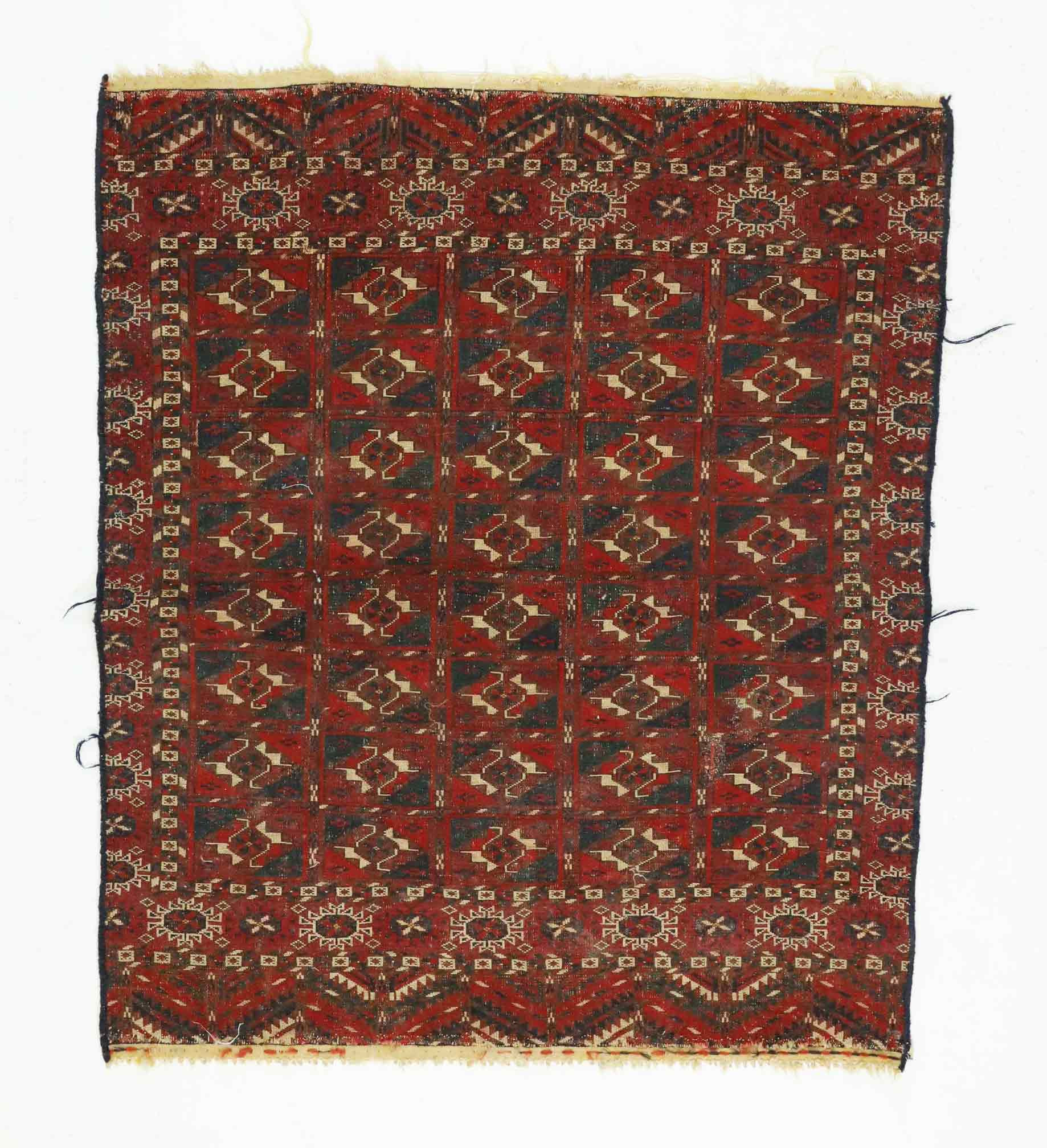 MATTA, turkmensk, från Tekke stammen, s.k. hemgiftmatta, 89 x 100 cm, tidigt 1900-tal.