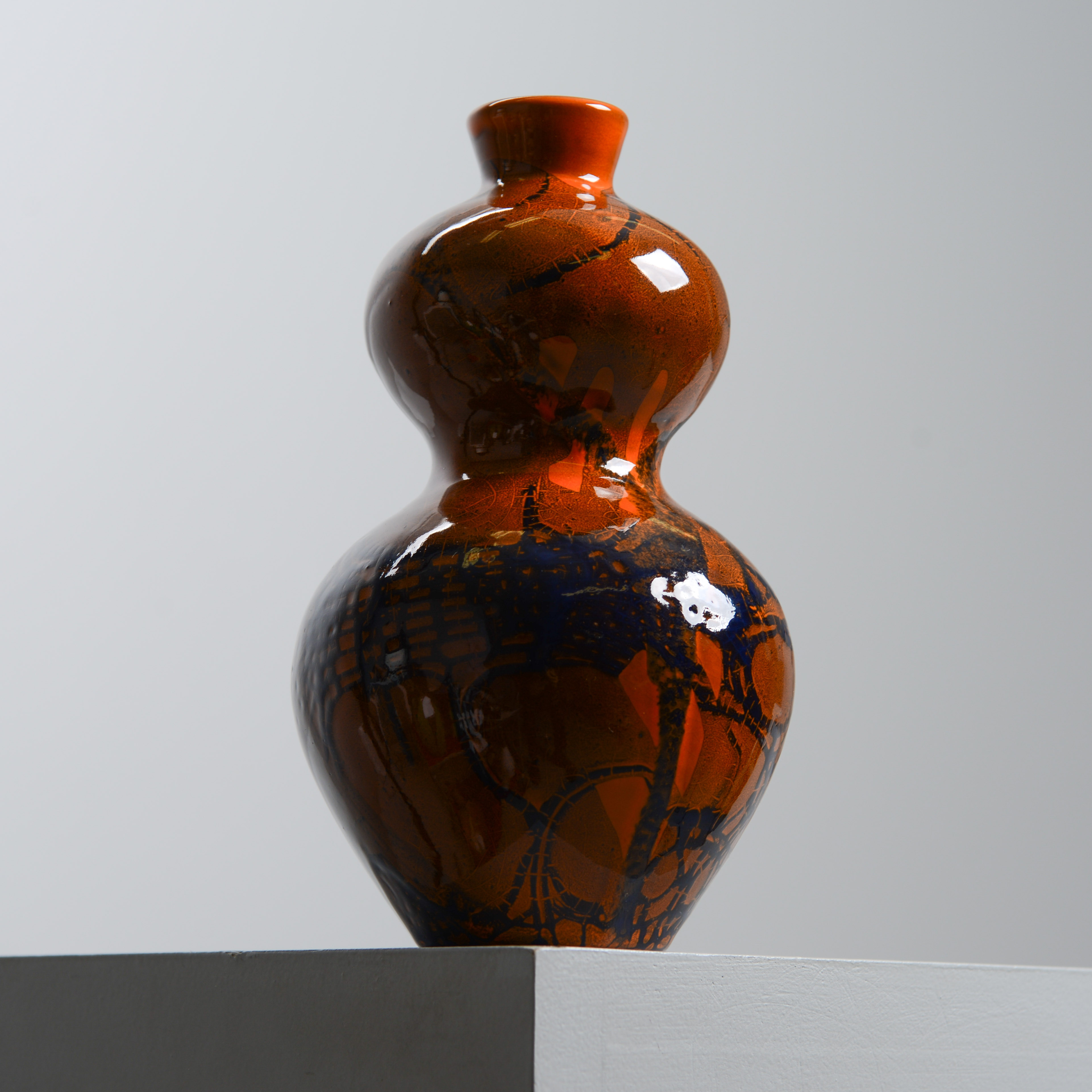 INGRID ATTERBERG. Vas, unikat, egen ateljé, Uppsala, signerad.