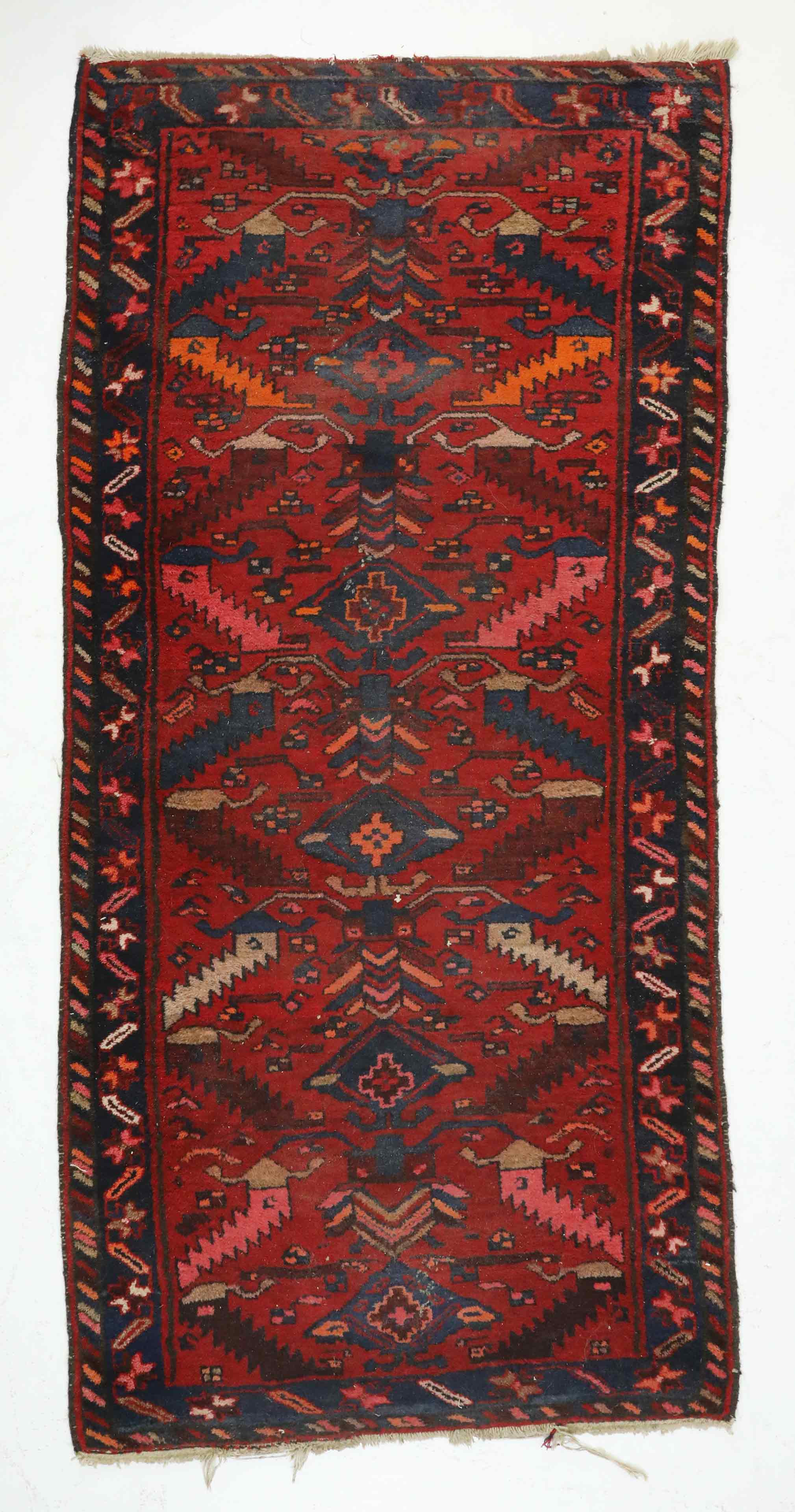 MATTA, persisk, sannolikt Afshar, semiantik nomadmatta, 1900-tal.