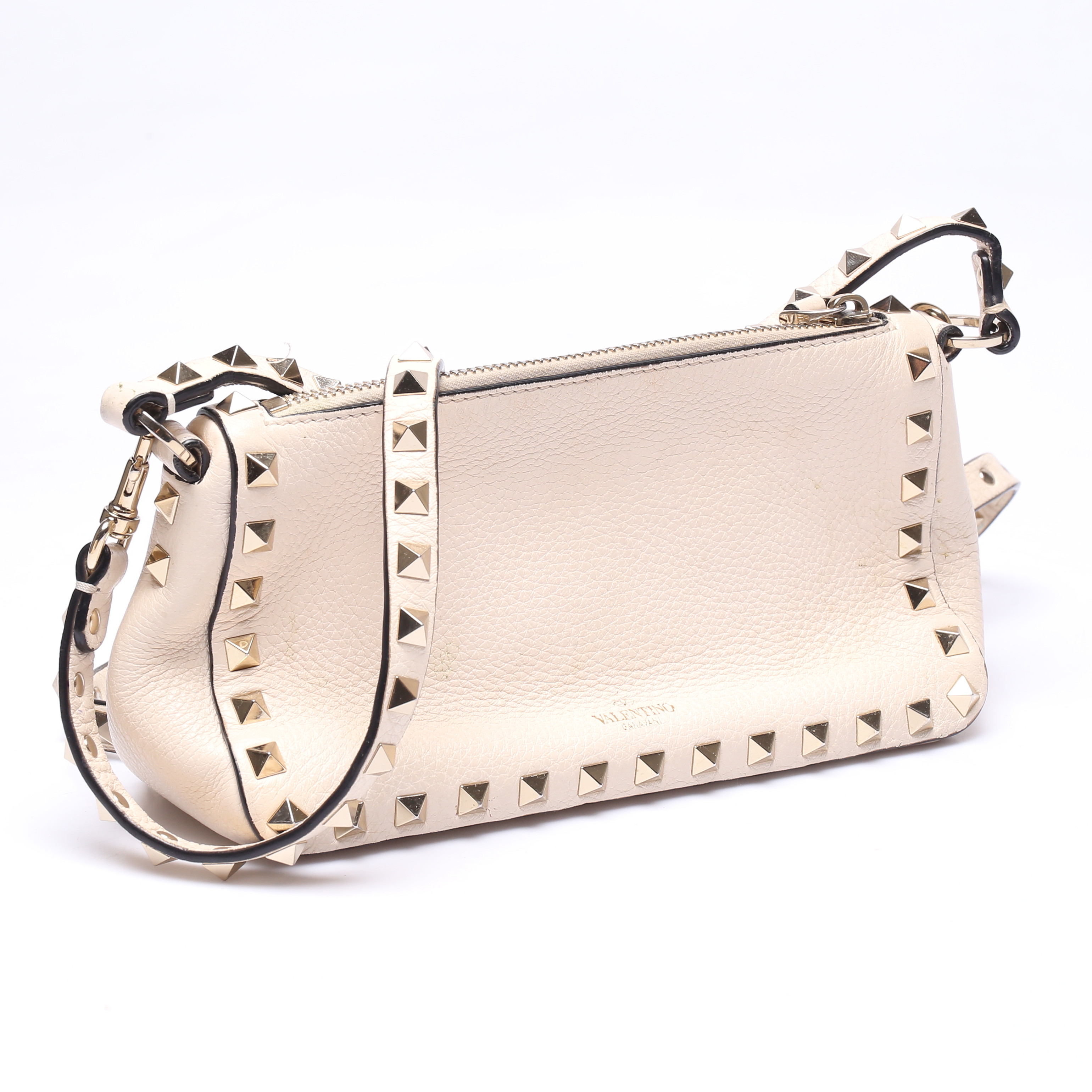 VALENTINO GARAVANI. Väska, "Small Rockstud Grainy Calfskin Crossbody Bag", Made in Italy.