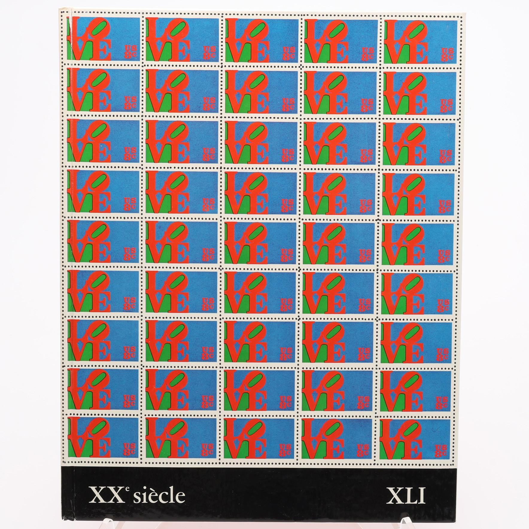 MODERNISM. XX:E SIÈCLE NO. 41 DECEMBRE 1975 MED TVÅ ORIGINALLITOGRAFIER AV HANS HARTUNG OCH ROBERT INDIANA.