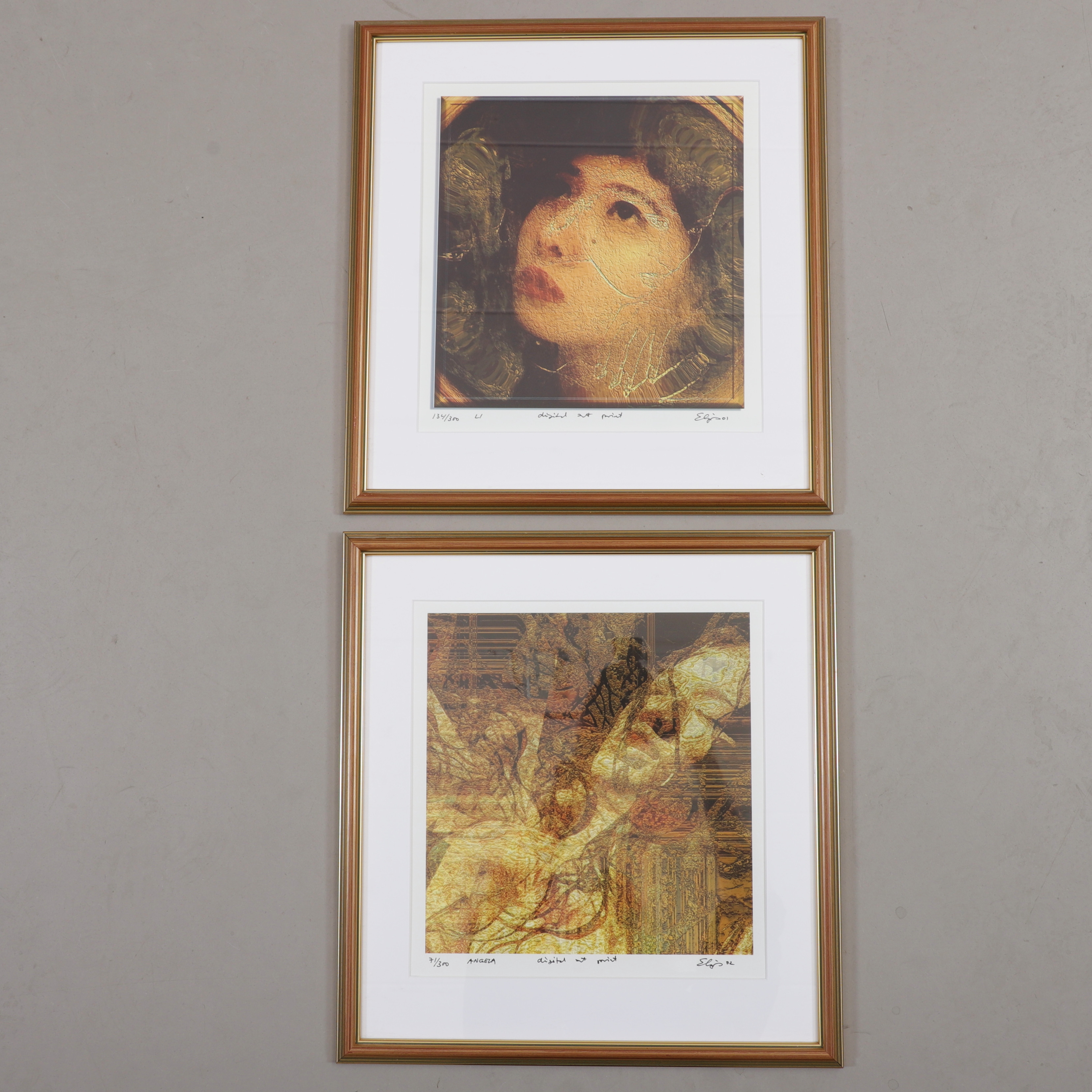 THEIS ELJAS. Digital Art Prints, 2 st, signerade och numrerade.