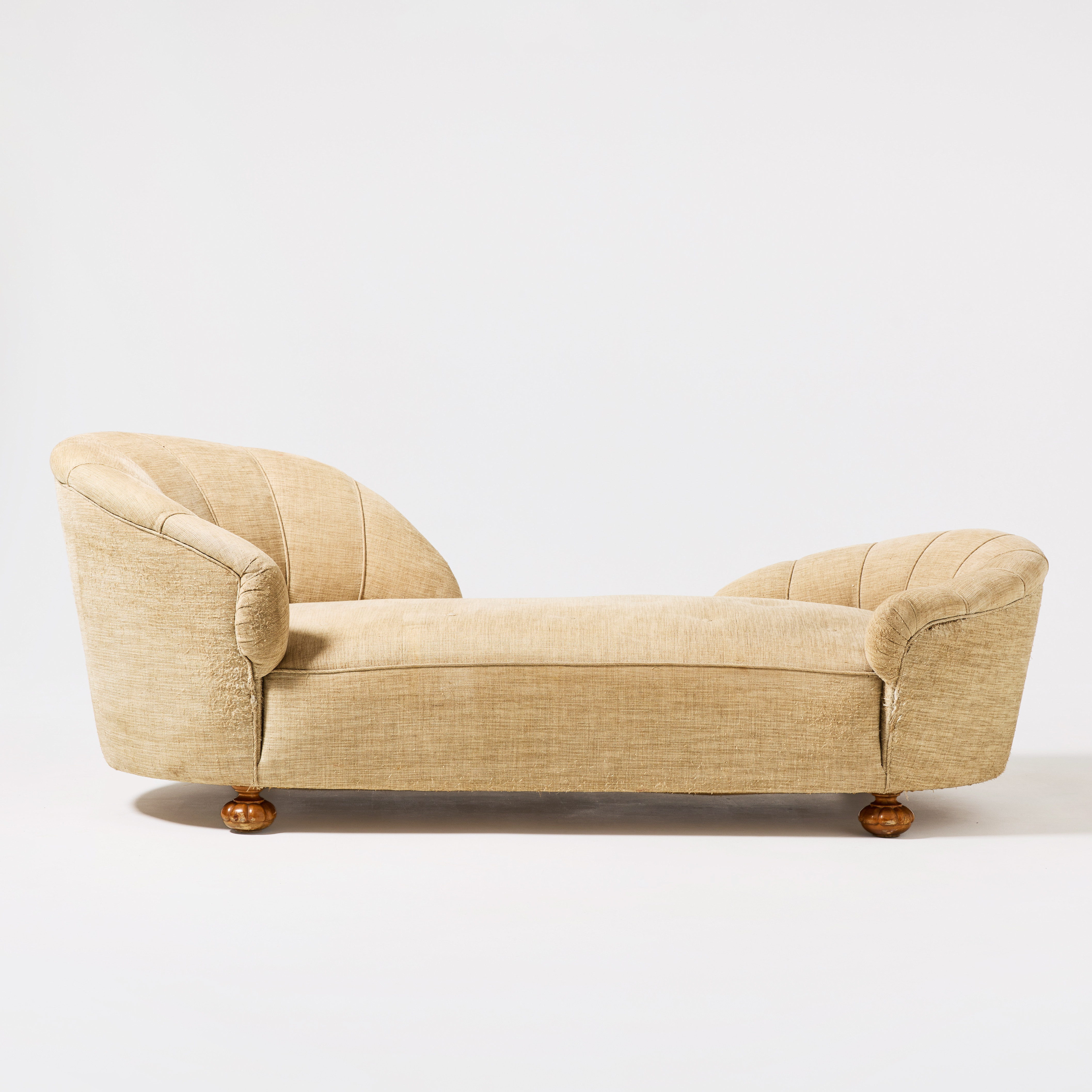 DAGBÄDD, Swedish Modern, 1930/40-tal, klädsel i beige textil.