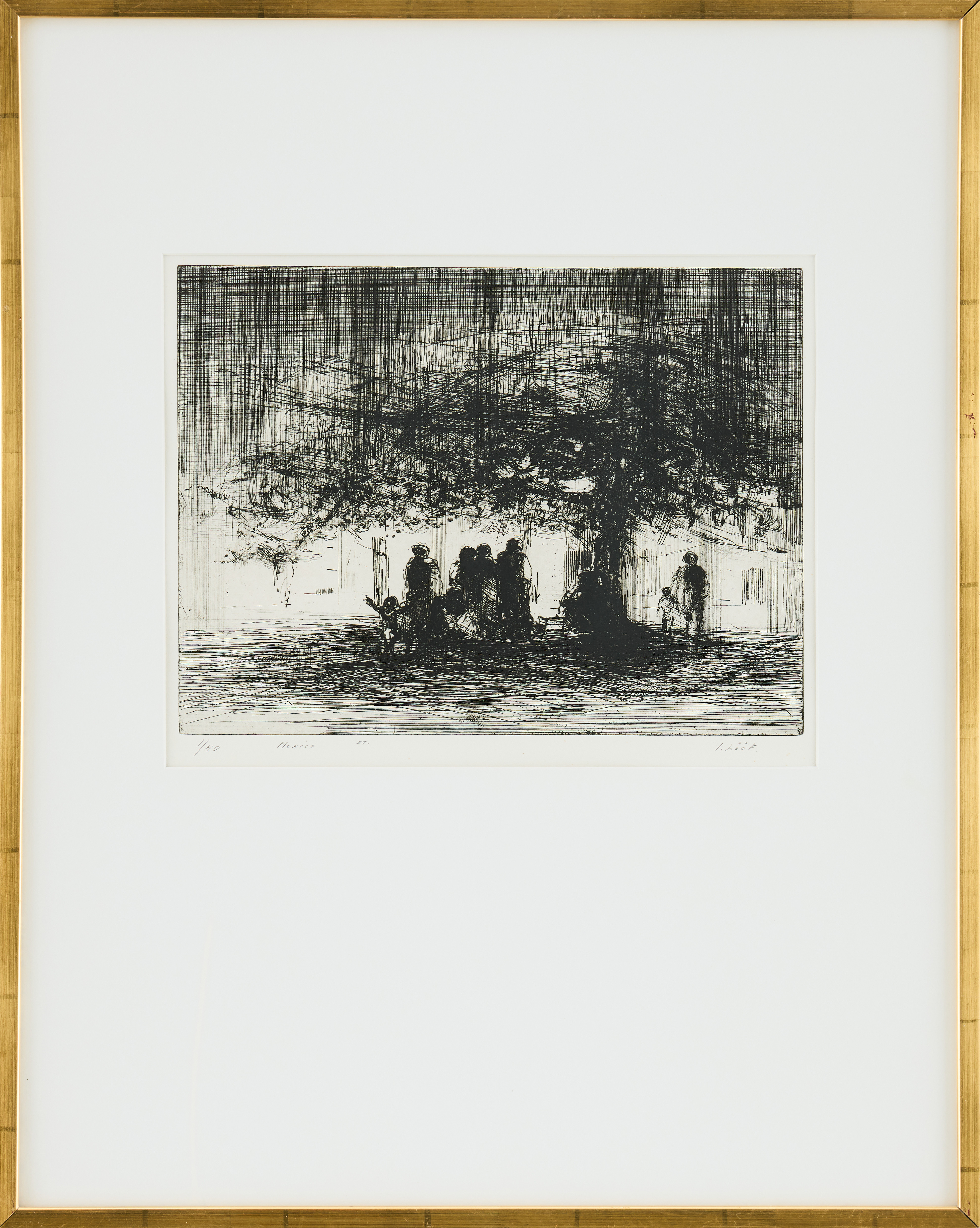 INGEMAR LÖÖF (SVERIGE, 1929-2007). "Trädets skugga".