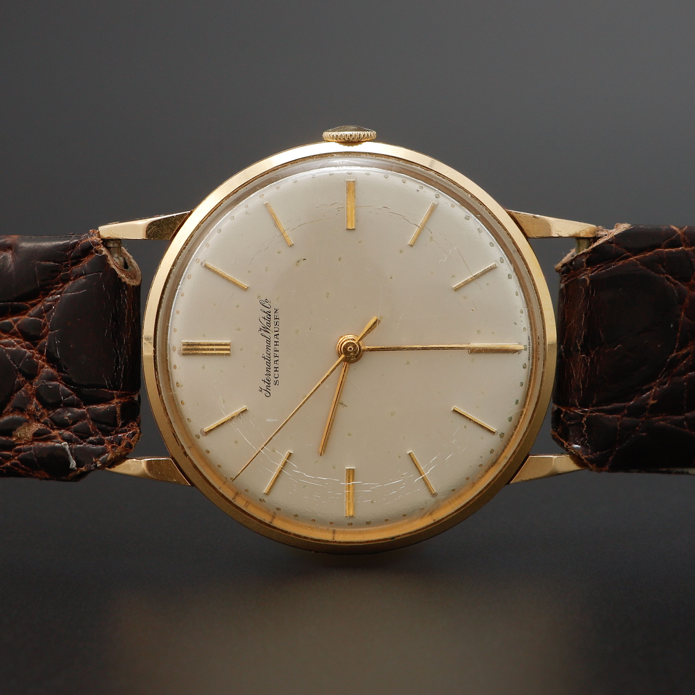 ARMBANDSUR, IWC, 18k guld, manuell, ca 1950.