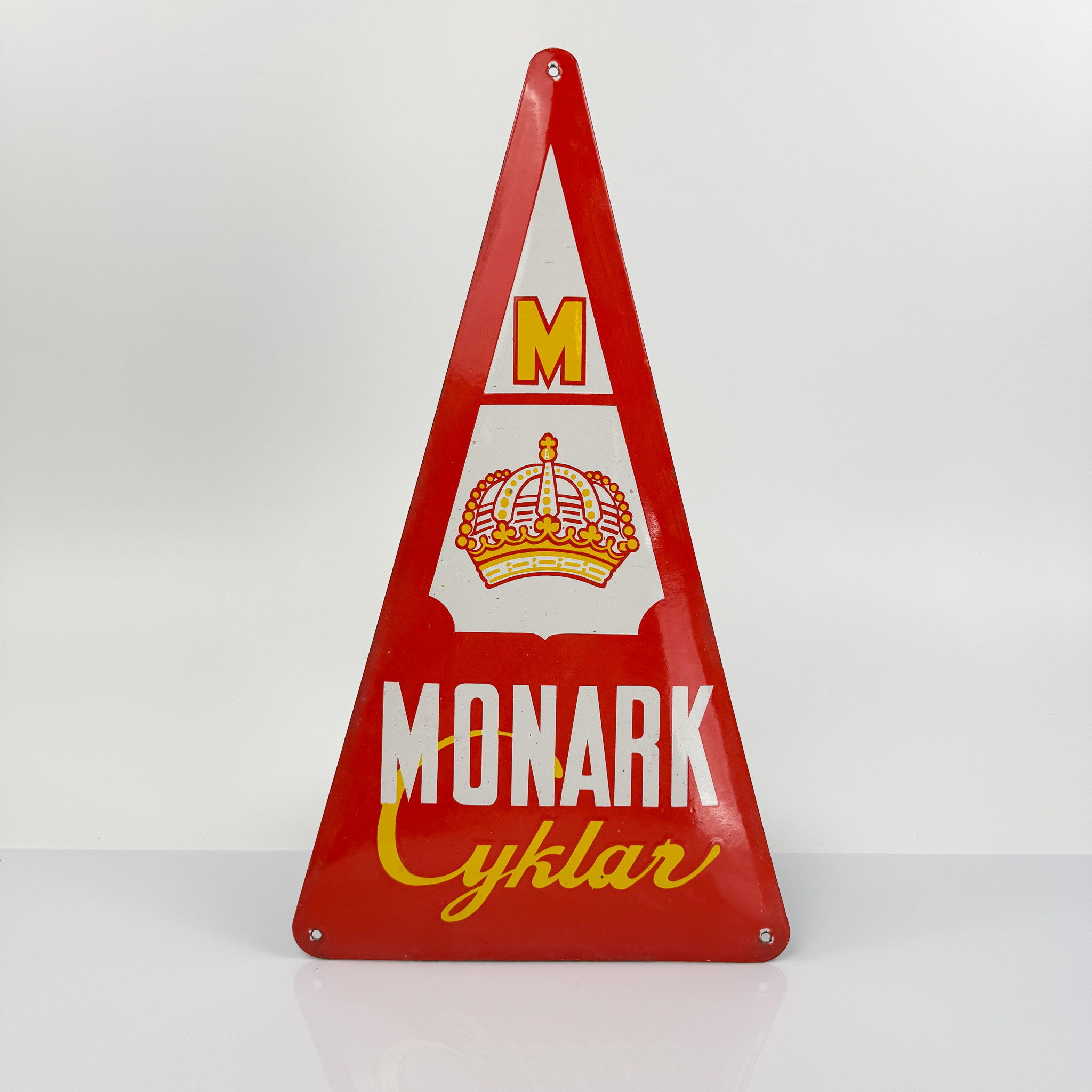 MONARK CYKLAR, emaljskylt, 1940/50-tal.