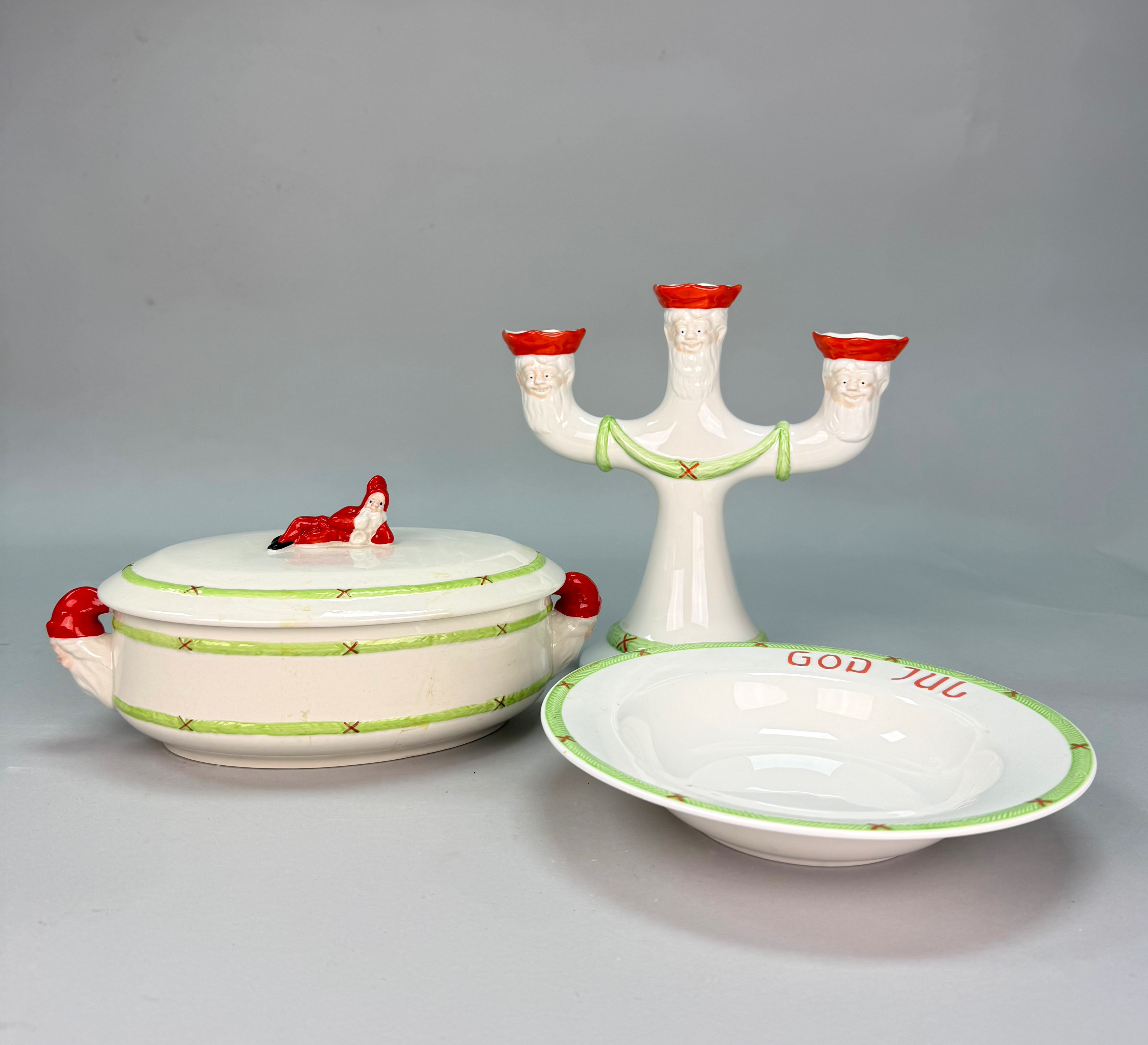 JUL SERVIS DELAR" - Gustavsberg "God Jul".