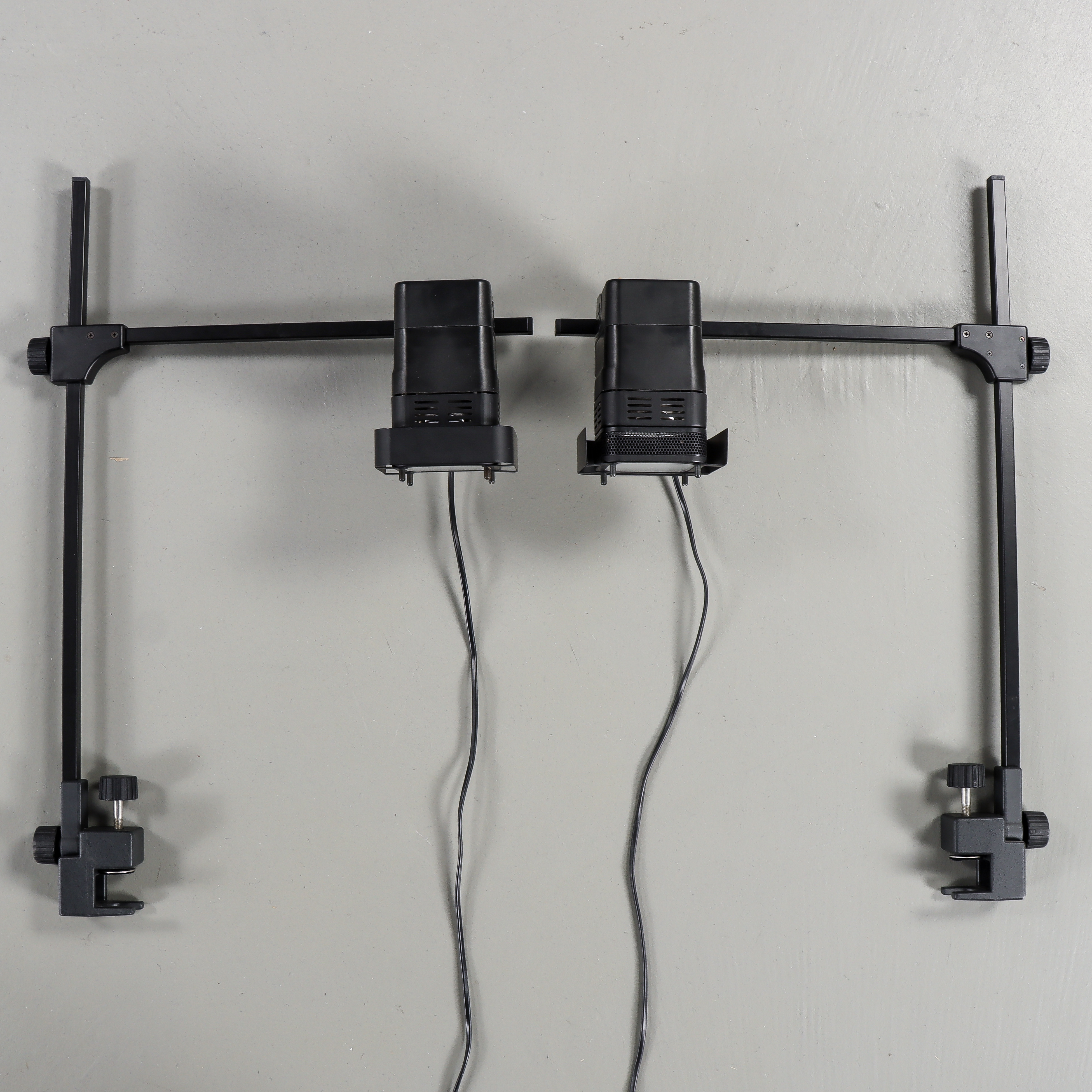 KAISER RB 1, 2 stycken, fotobelysning med stativ, Tyskland.