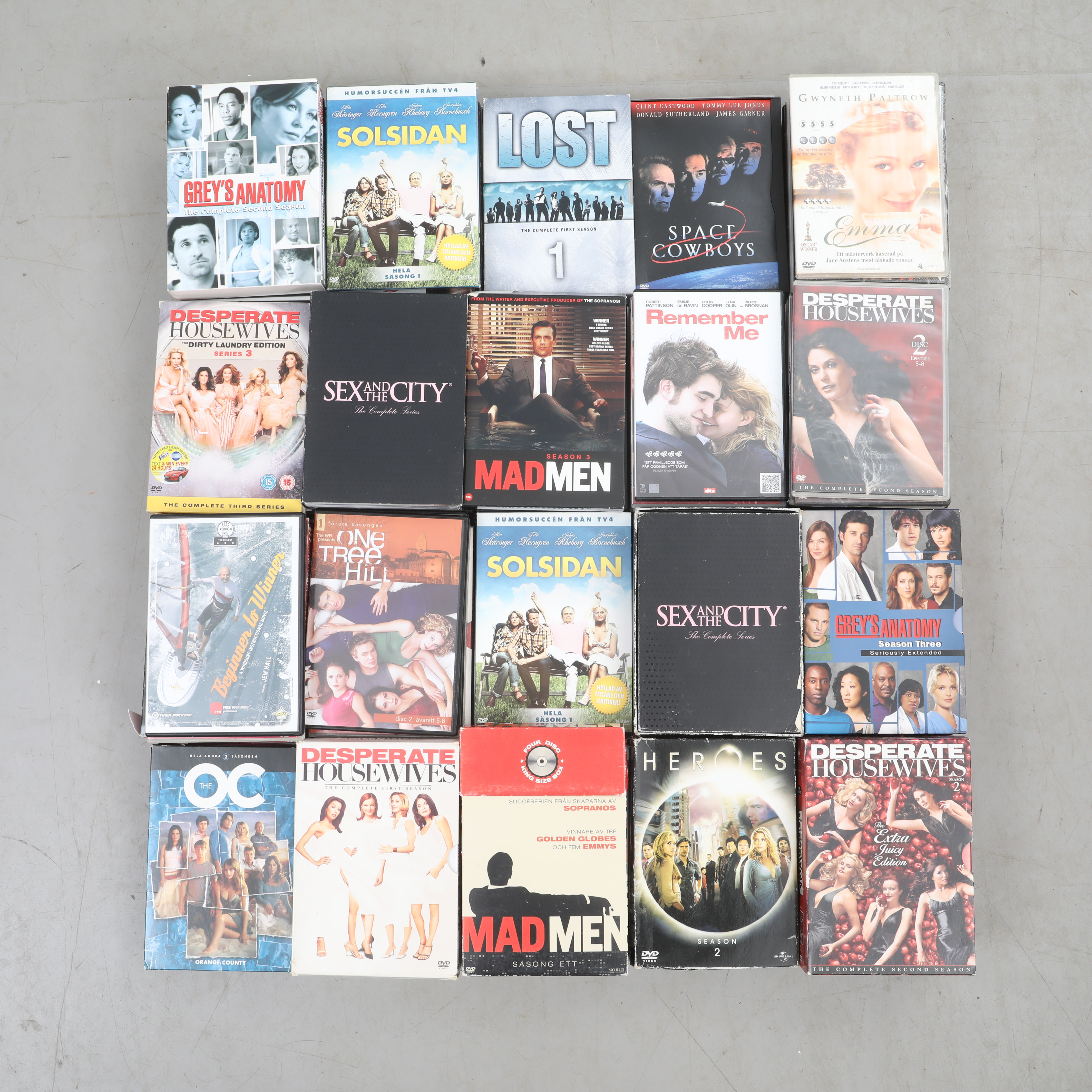 DVD-FILMER, 25 boxar samt 77 filmer.