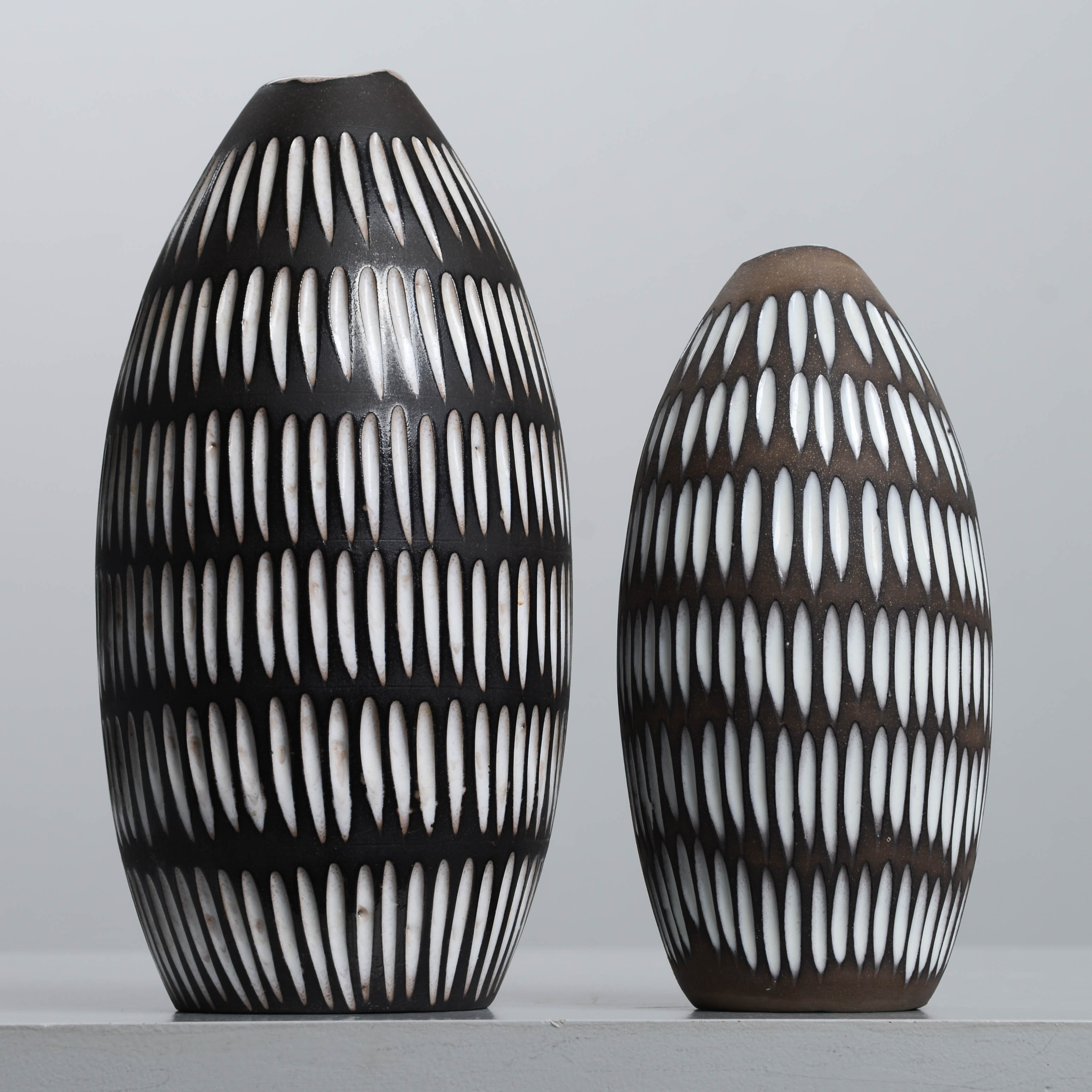 INGRID ATTERBERG. "Negro", vaser, 2 st, Upsala-Ekeby, 1953-58.