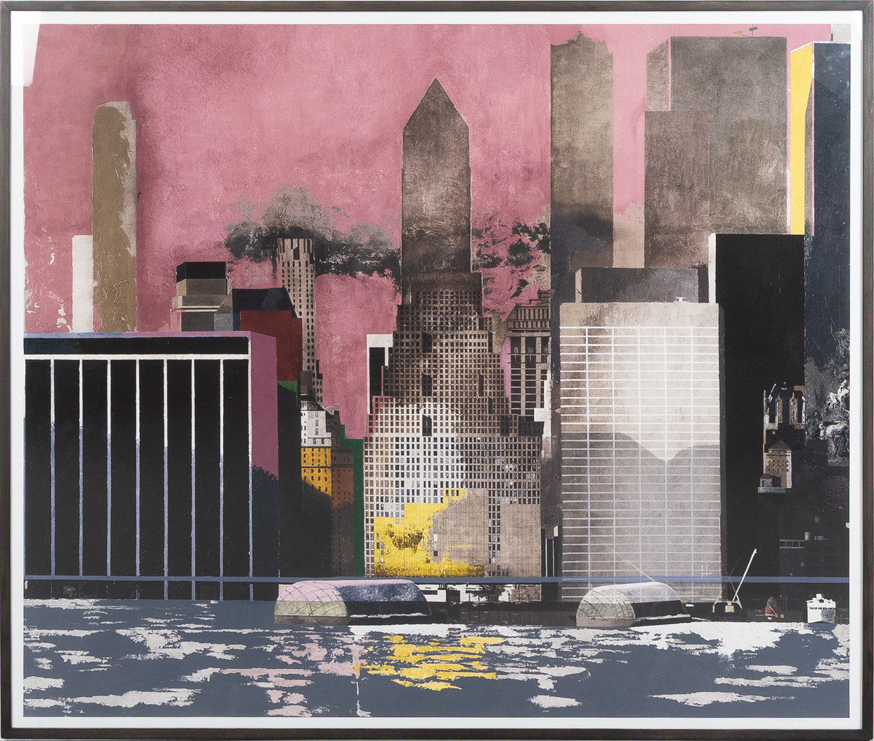 JORGE CASTILLO. "Wall street", pigment print, handkolorerad.