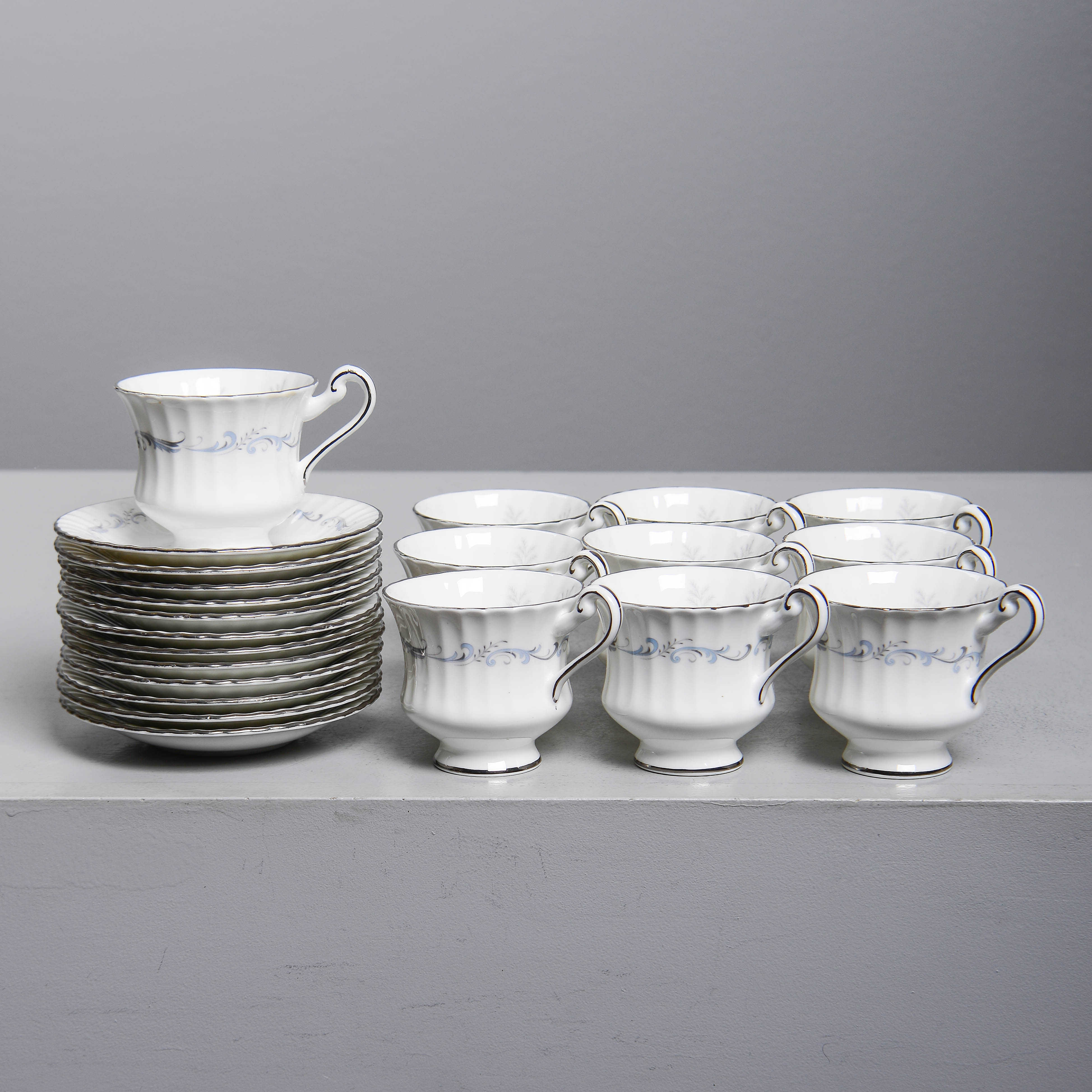 KAFFEKOPPAR, 10 st, "Morning Rose", Paragon, England, 1900-talets andra del (12 delar).