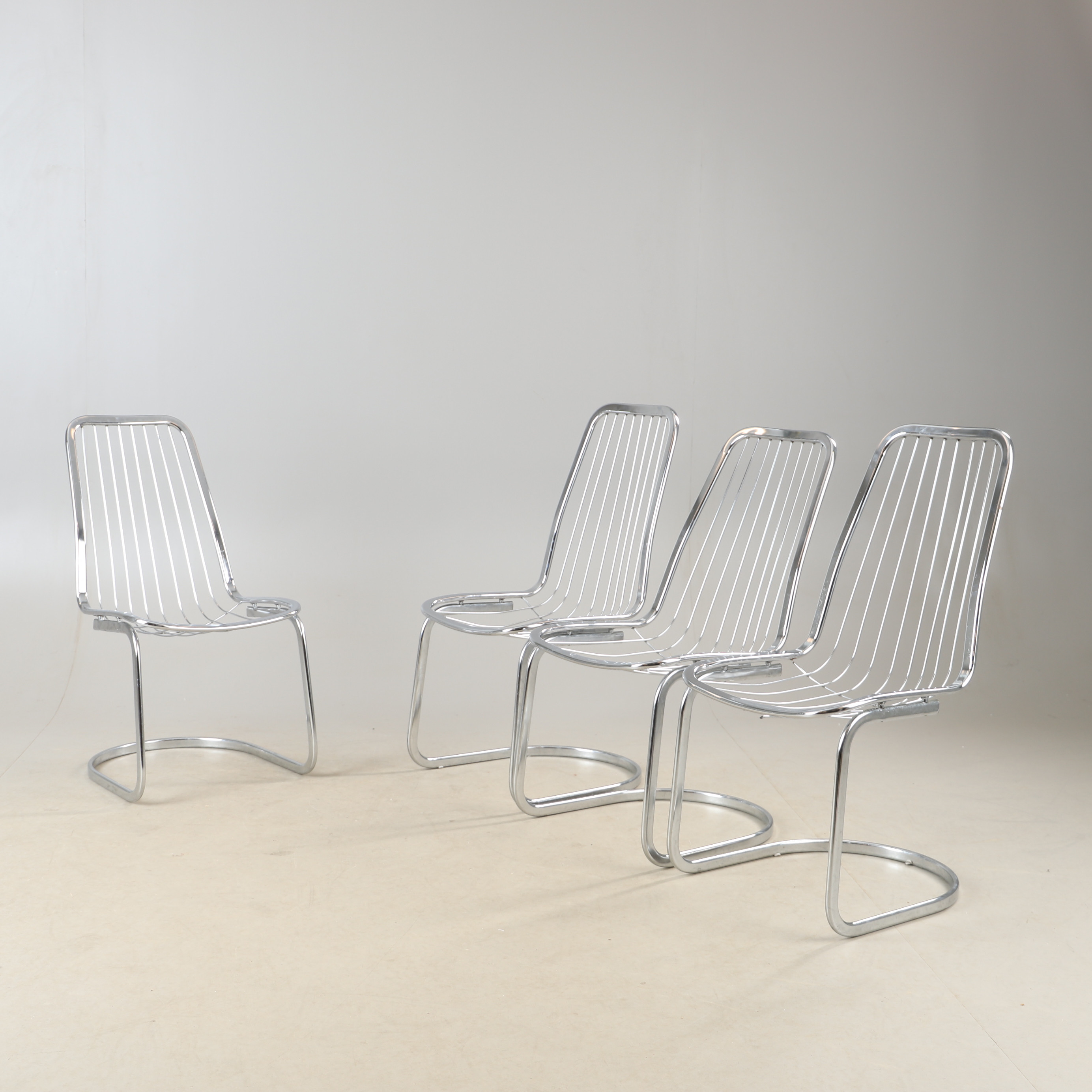 GASTONE RINALDI. Stolar, 4 stycken, Rima, Italien, 1900-talets andra hälft.