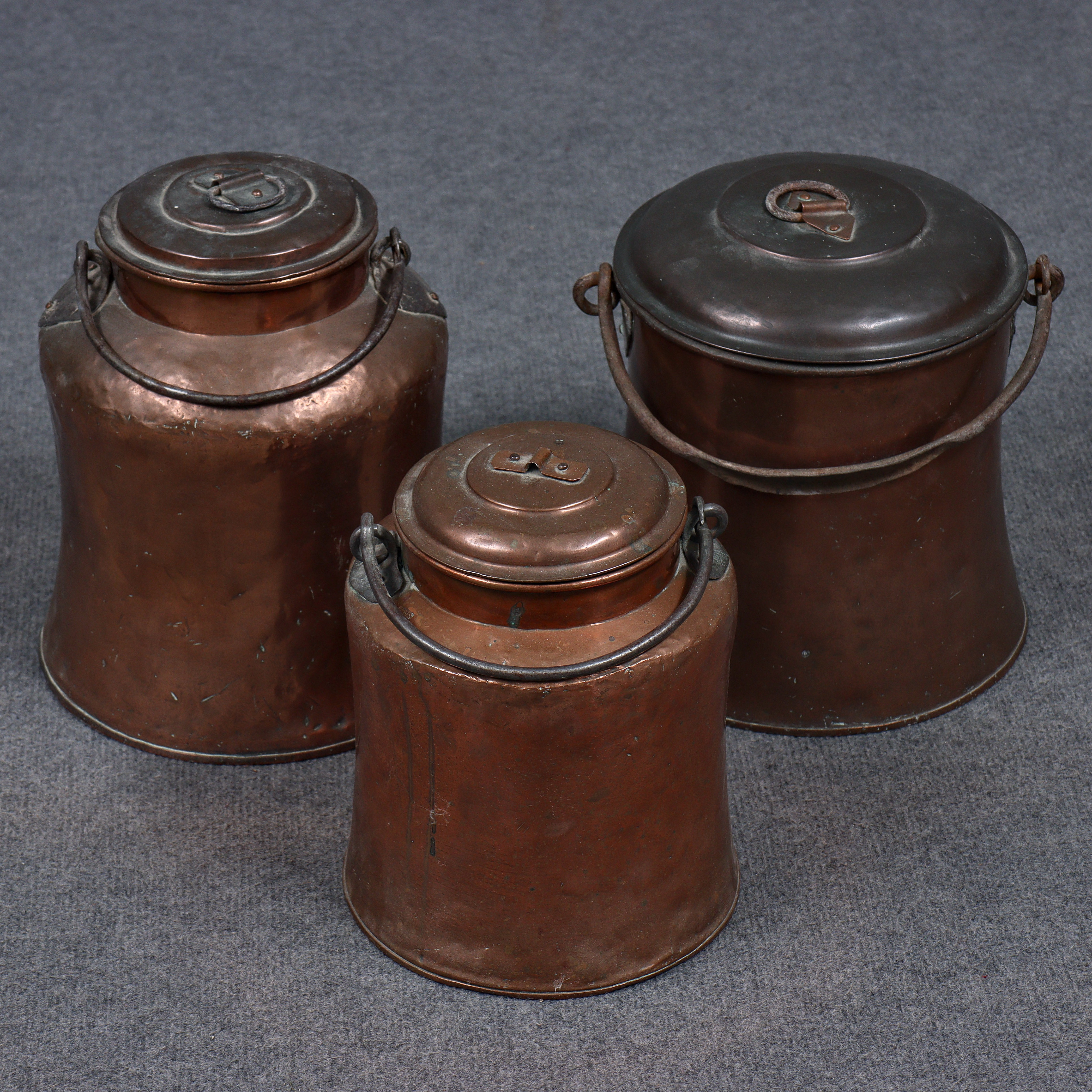 3 KOPPARSPANN MED LOCK.