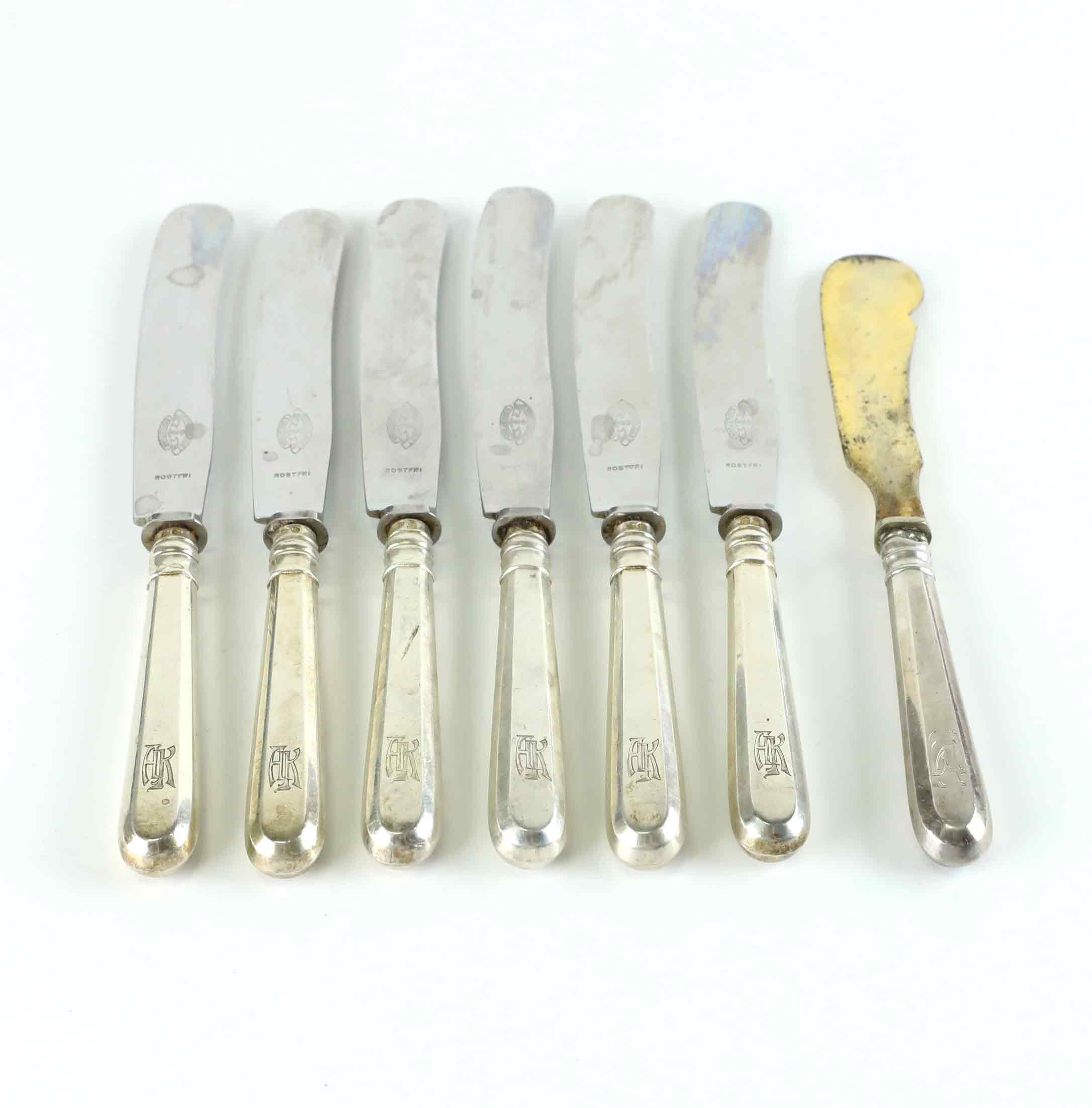 KNIVAR, 7 st, silver, Estland, 1924-1939.