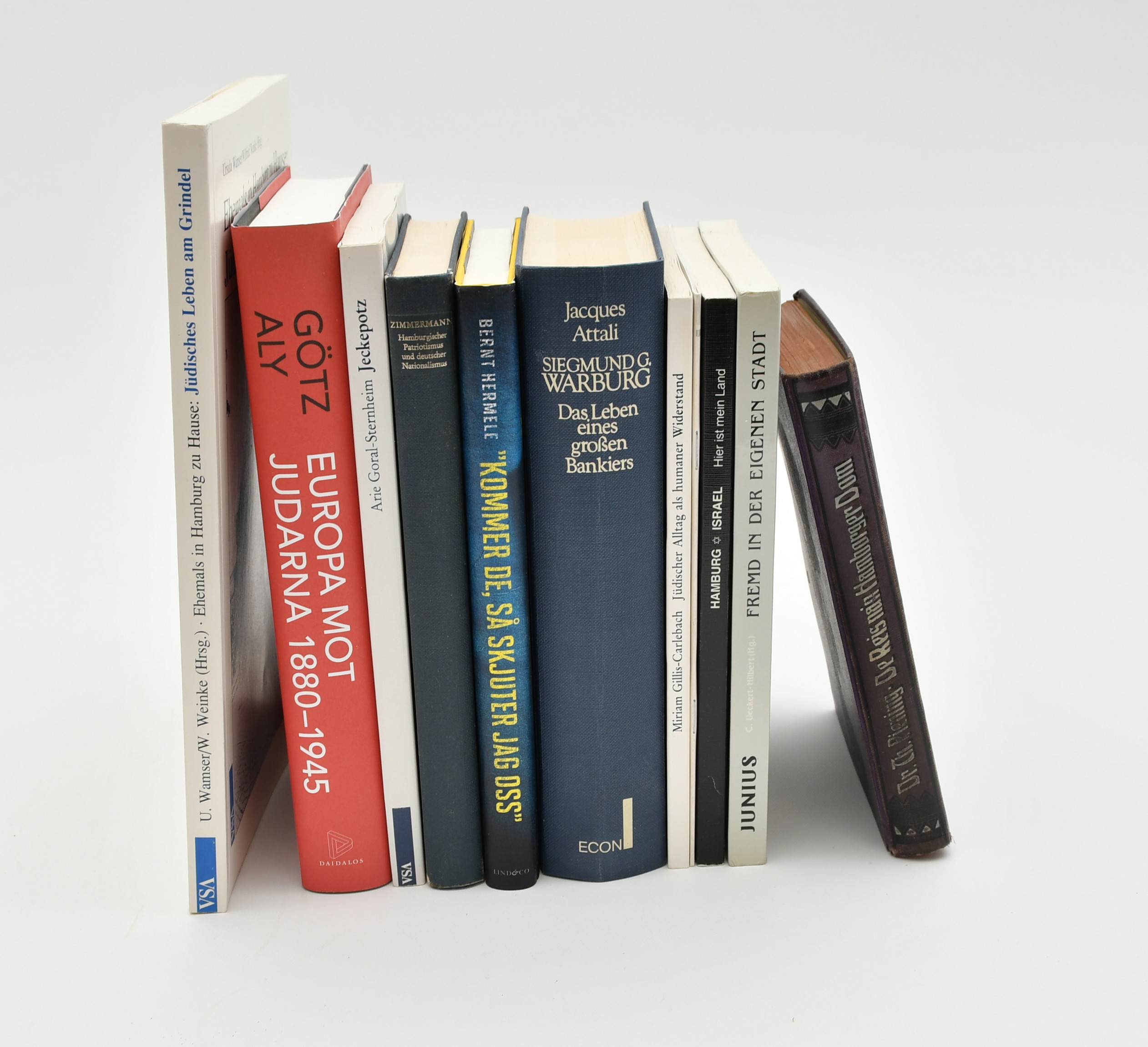 Judaica. Böcker om judendomen i Hamburg. 10 vol.