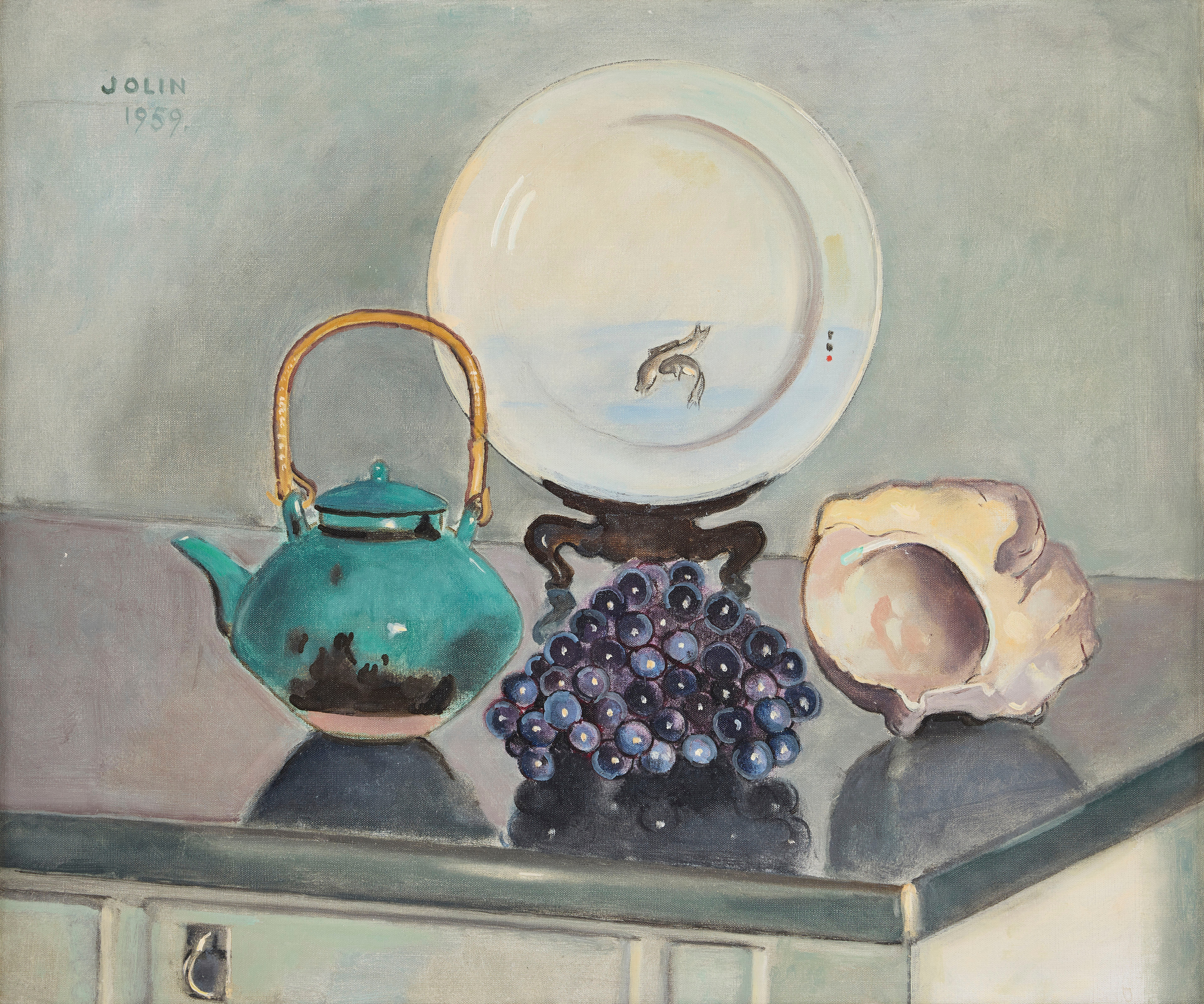 EINAR JOLIN. "Vindruvor och japansk tekanna".