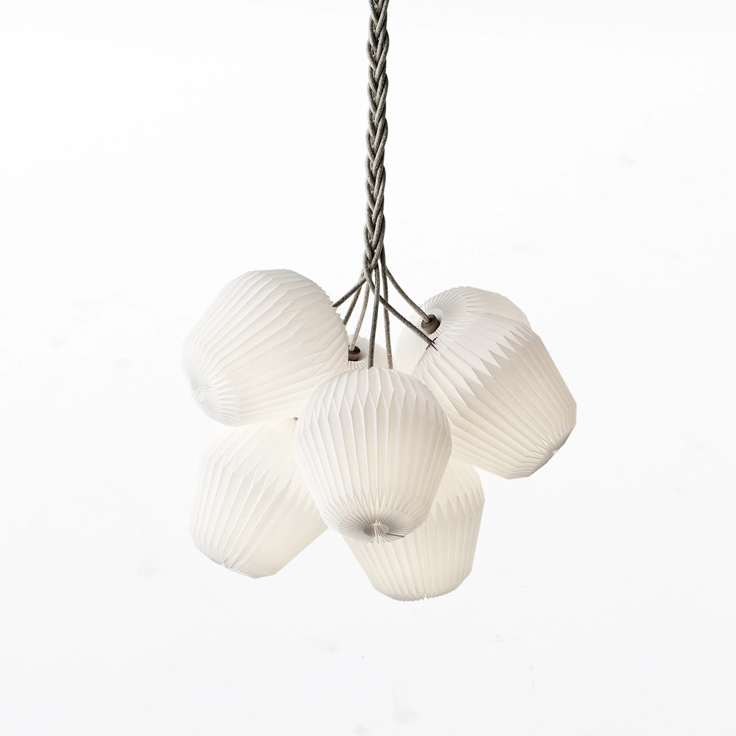 SINJA SVARRER DAMKJÆR. Ljuskrona, Taklampa, "Le Klint 130 Bouquet 7", Le Klint, designår 2019.