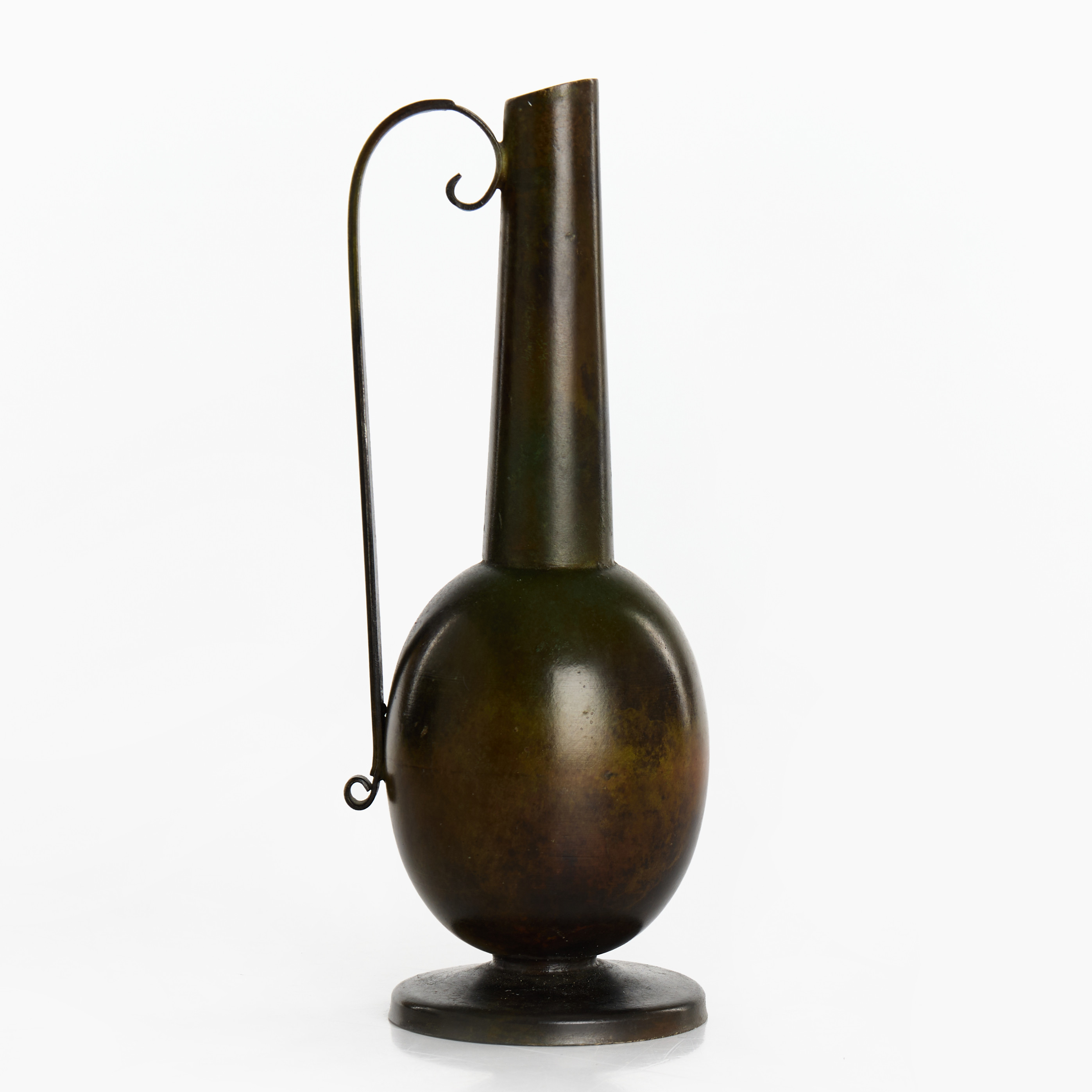 VAS, patinerad brons, GAB, 1930/40-tal, stämpelmärkt "ORI" samt med firmalogotyp.