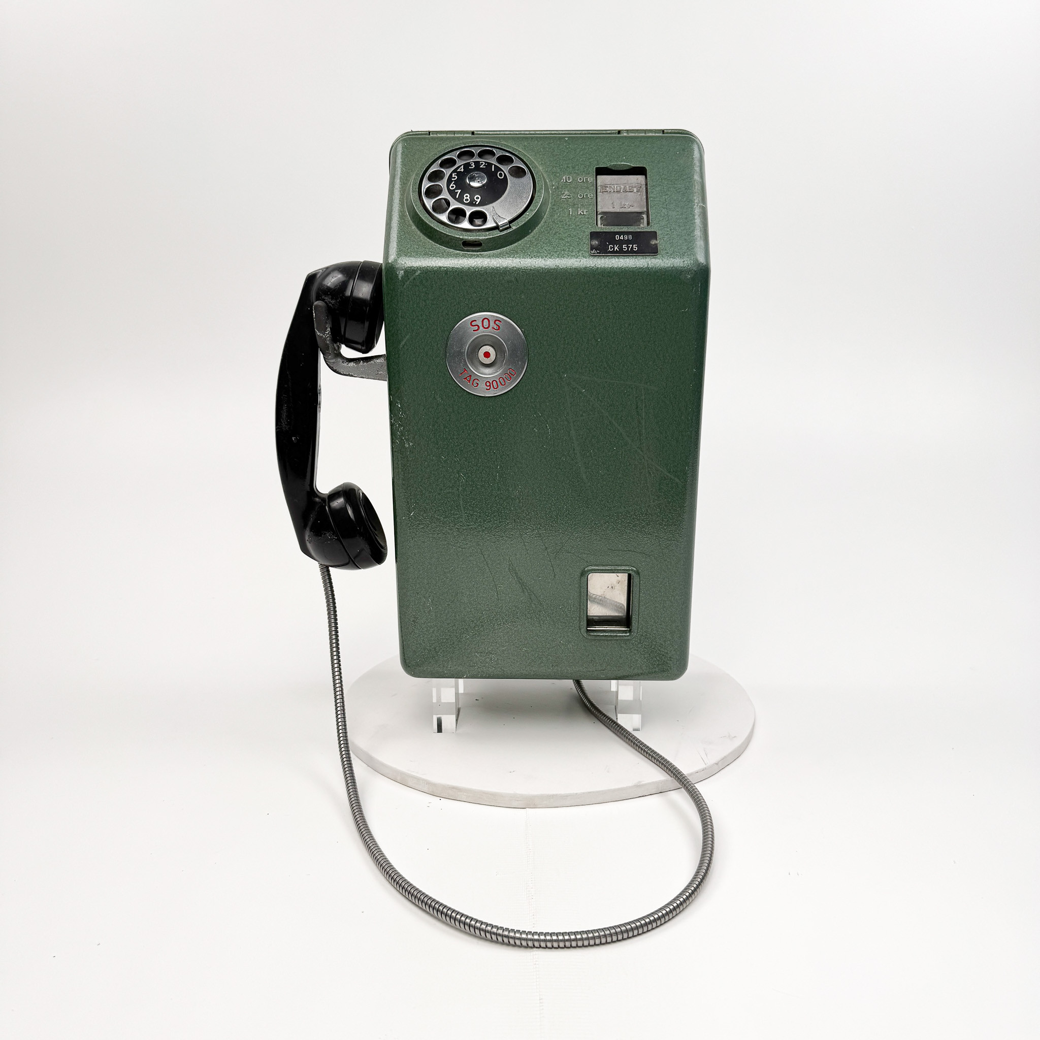 TELEVERKET, mynttelefon, 1960-tal.