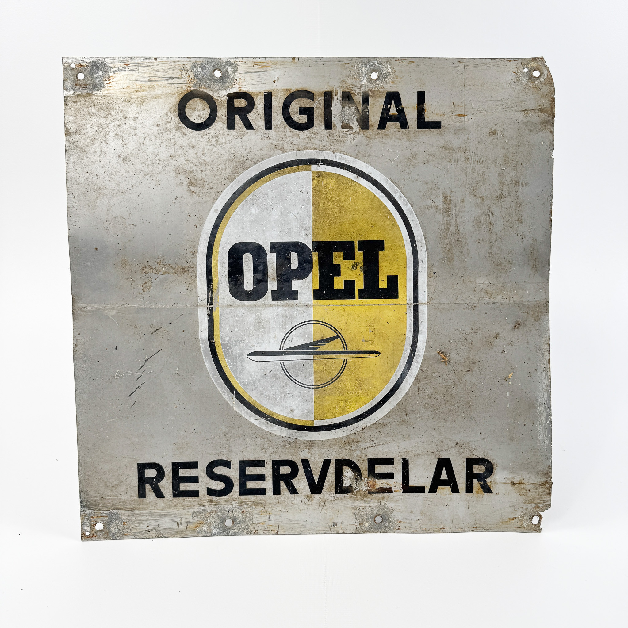 OPEL, skylt, "original reservdelar", 1960/70-tal.