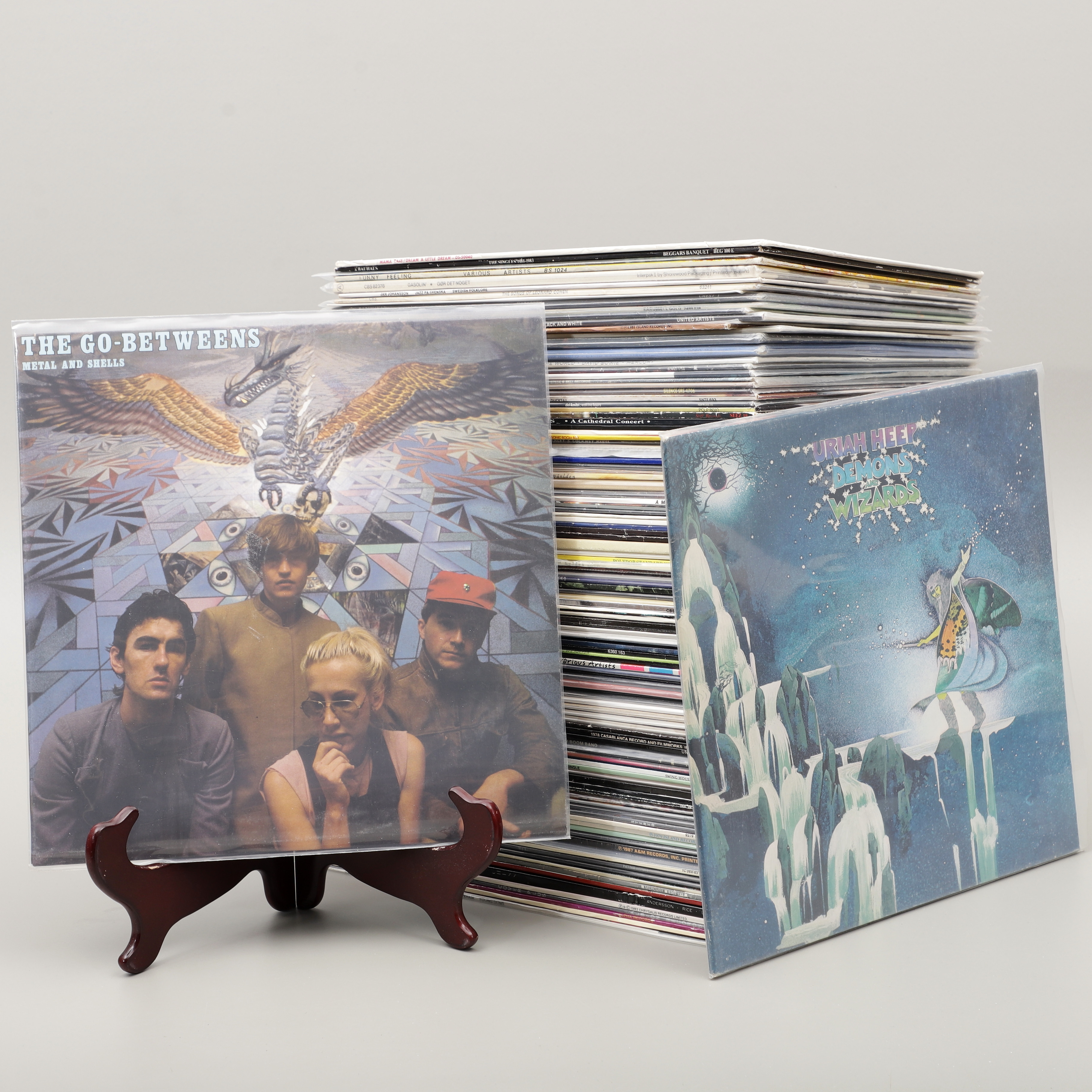 VINYLSKIVOR, ca 120 st LP-skivor, 1900-talets andra hälft.