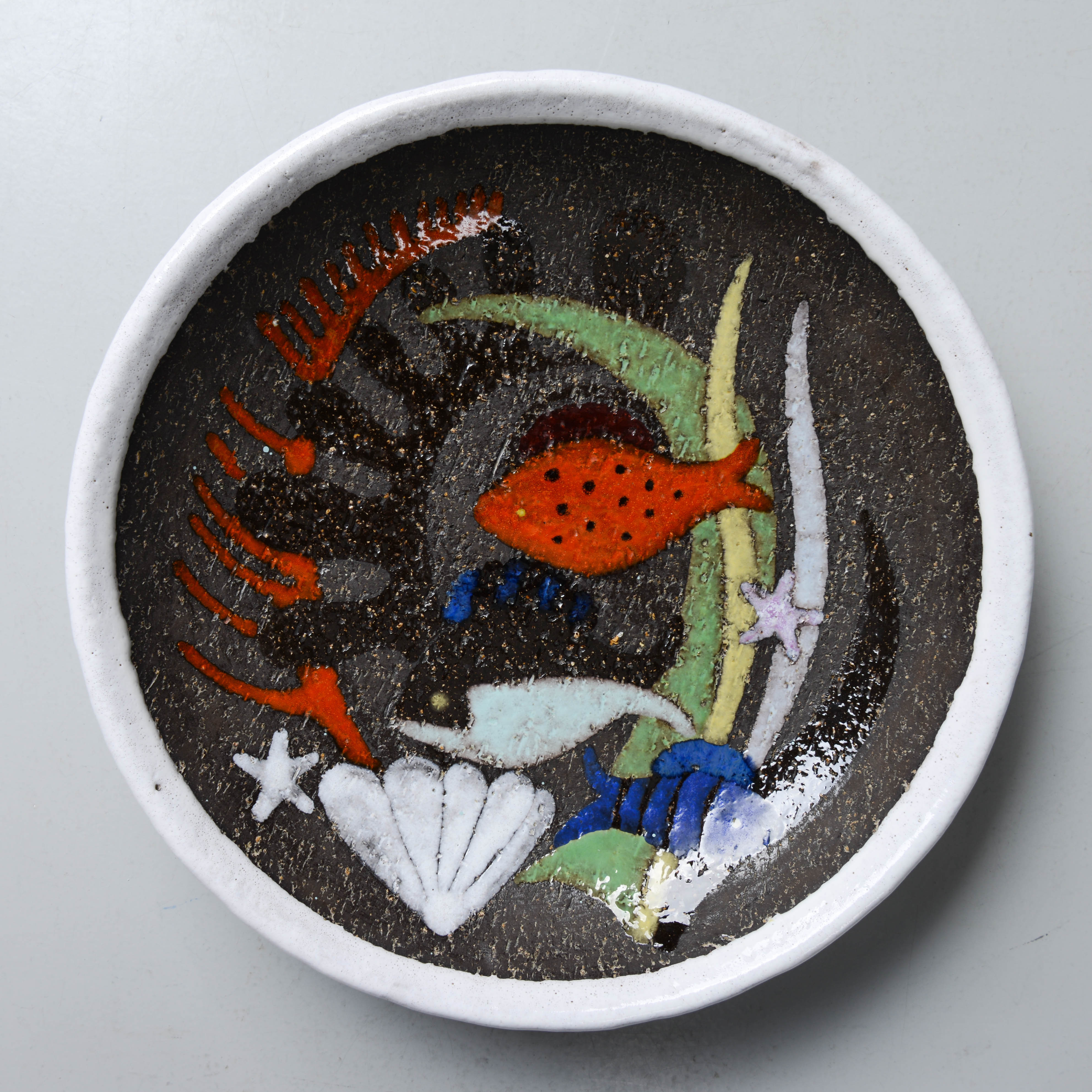 ANNA-LISA THOMSON. "Spectra", skålfat, modell 1064, Upsala-Ekeby, 1951-62.