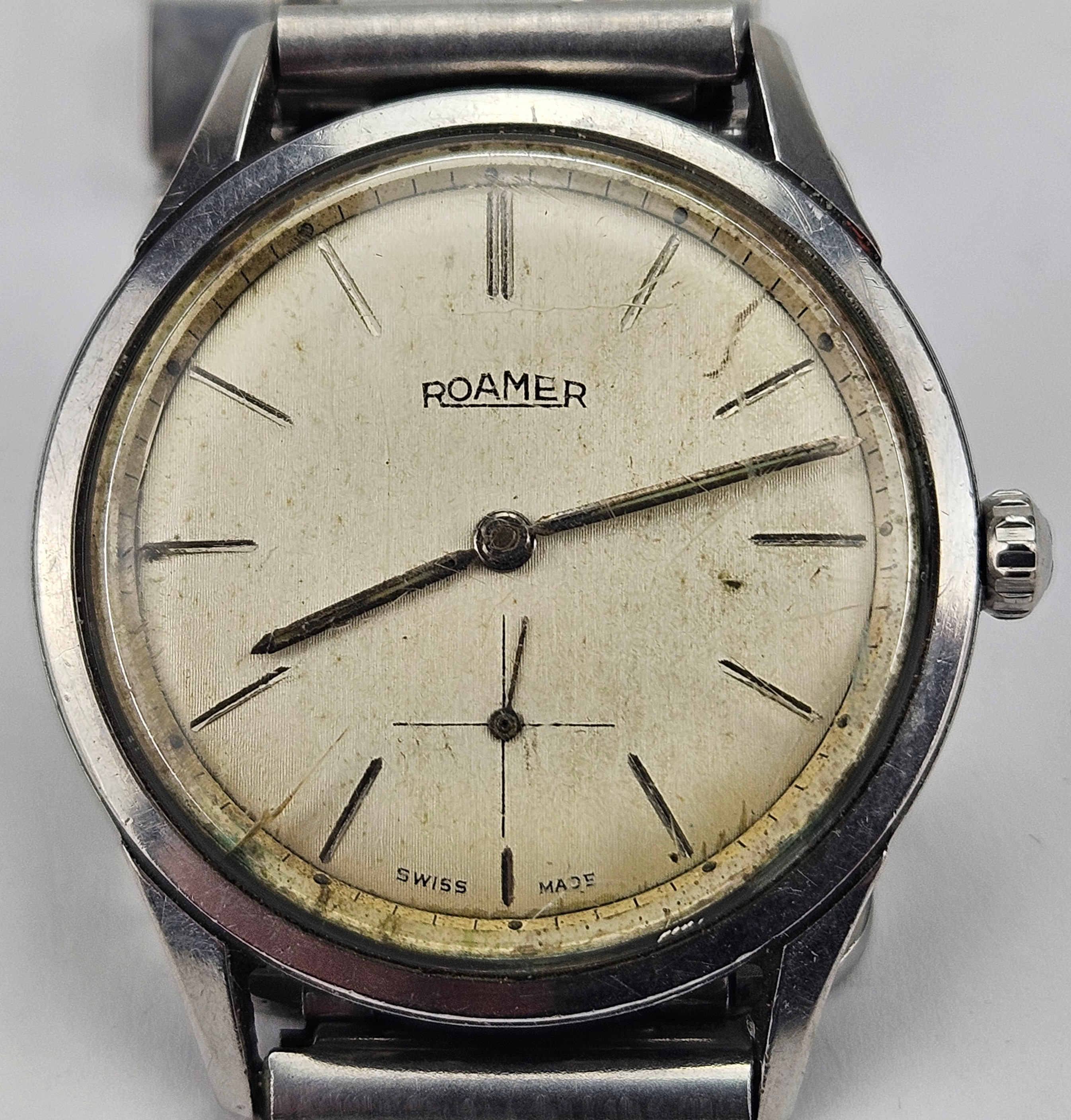 ARMBANDSUR, stål, Roamer.