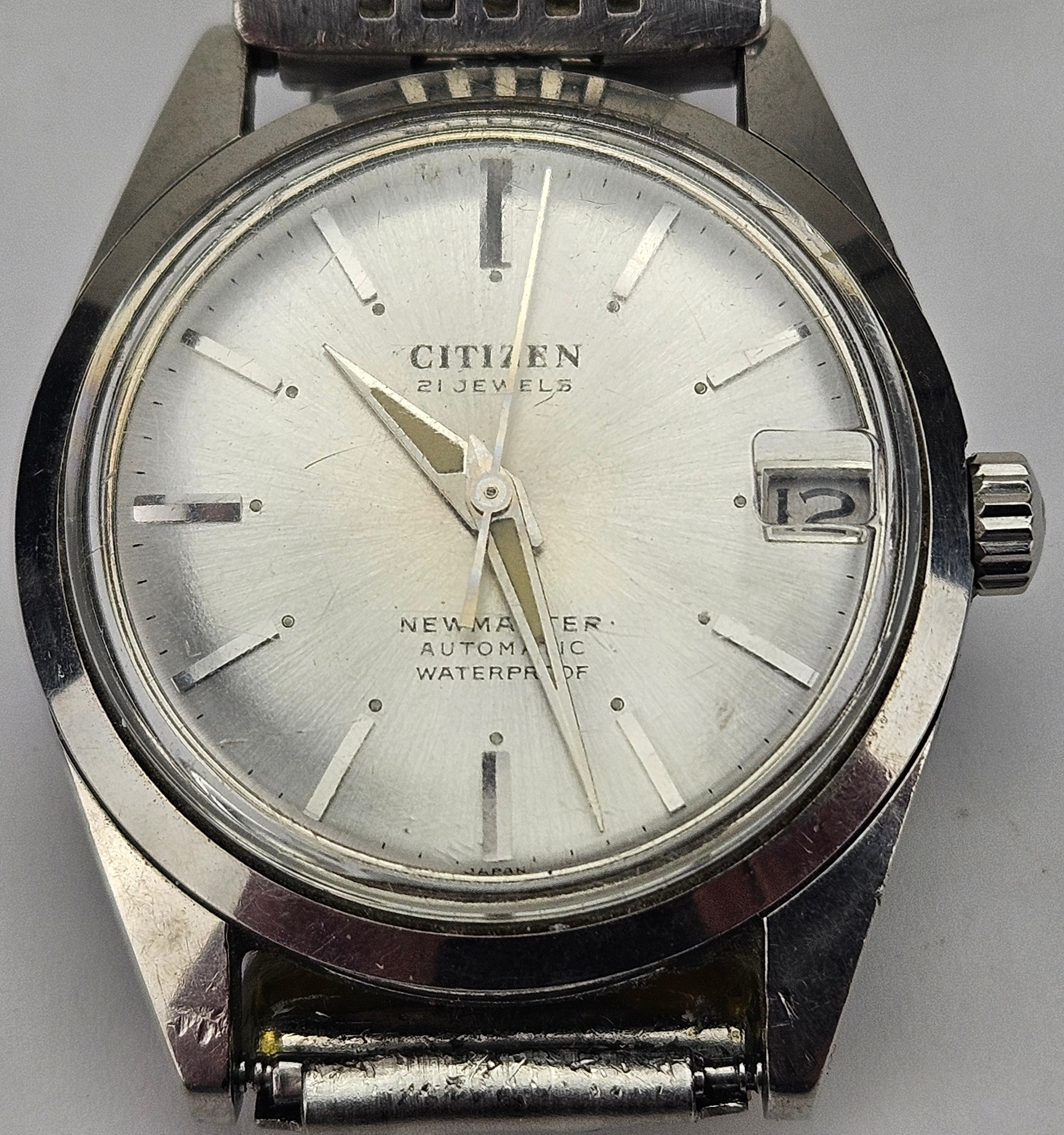 ARMBANDSUR, stål, Citizen, Newmaster, automatic.