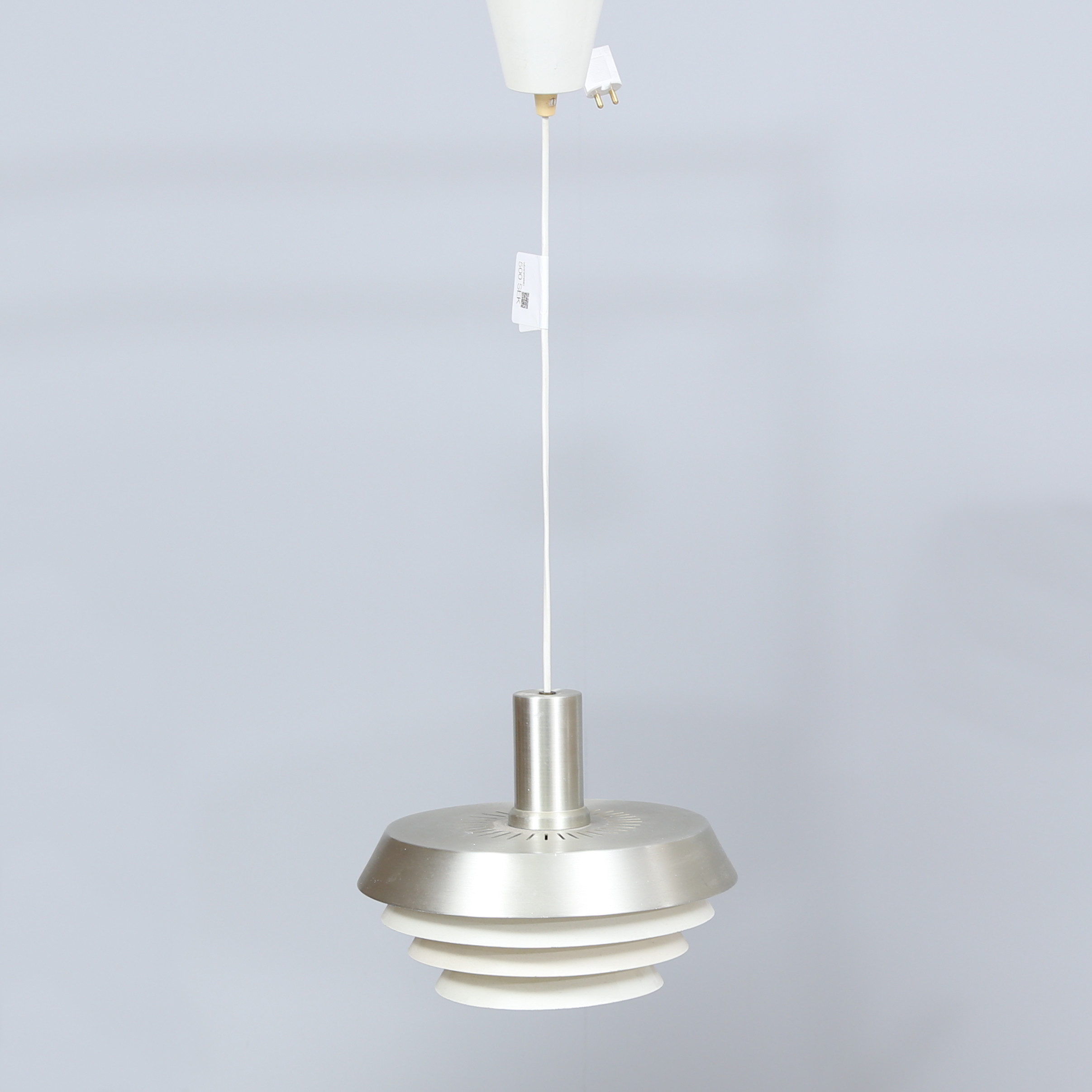 TAKLAMPA, metall, 1960/70-tal.