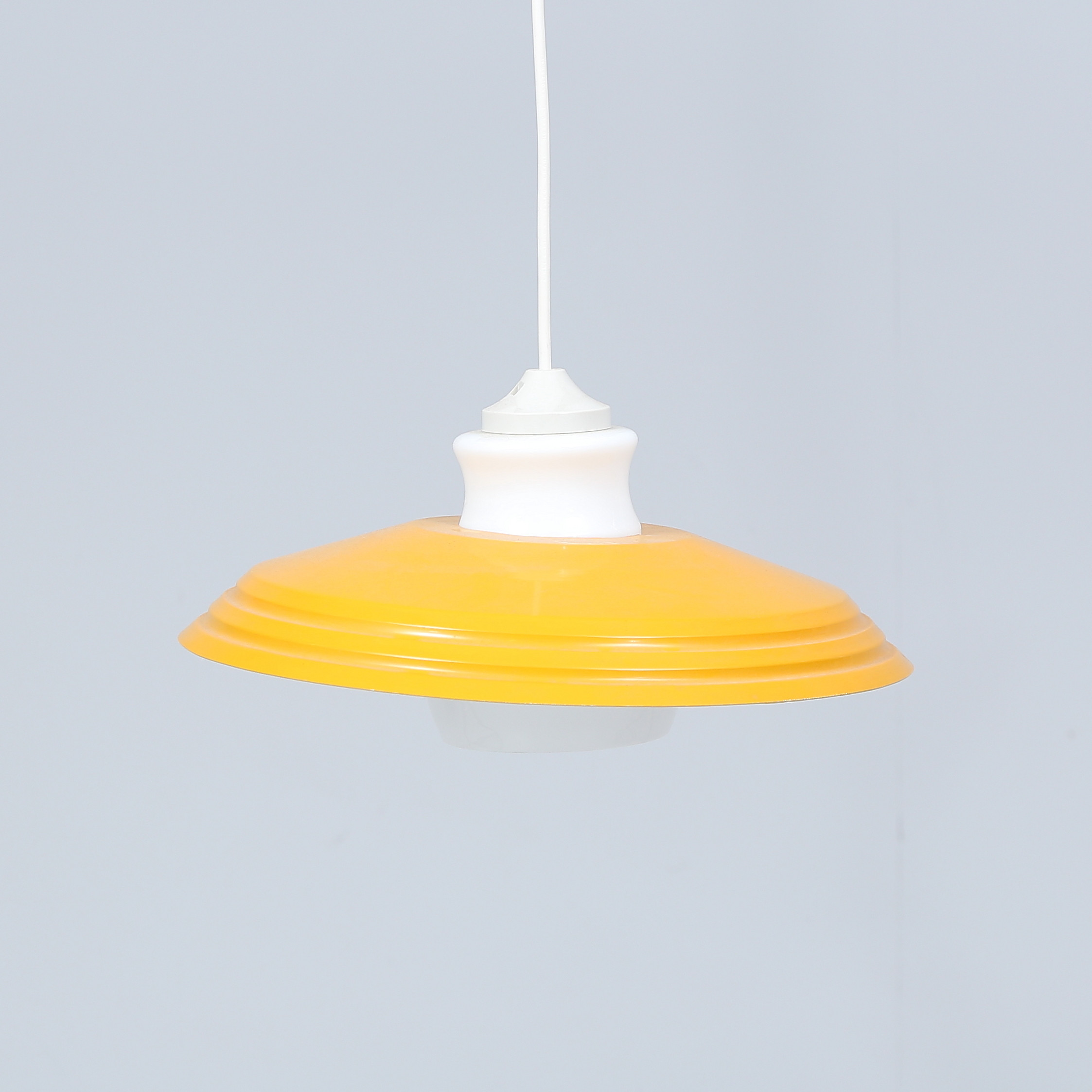 TAKLAMPA, metall och glas, 1960/70-tal.