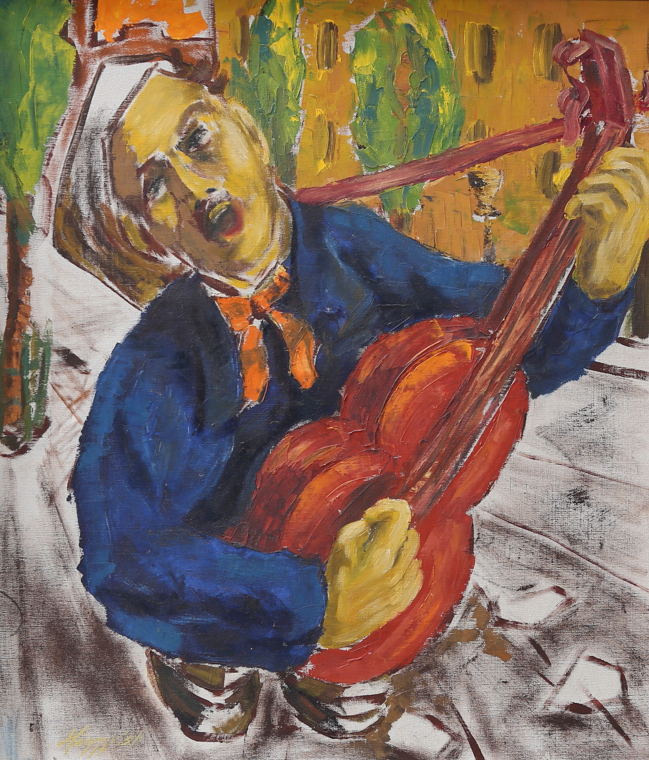 ERIK HÄGGQVIST. olja på duk, signerad.